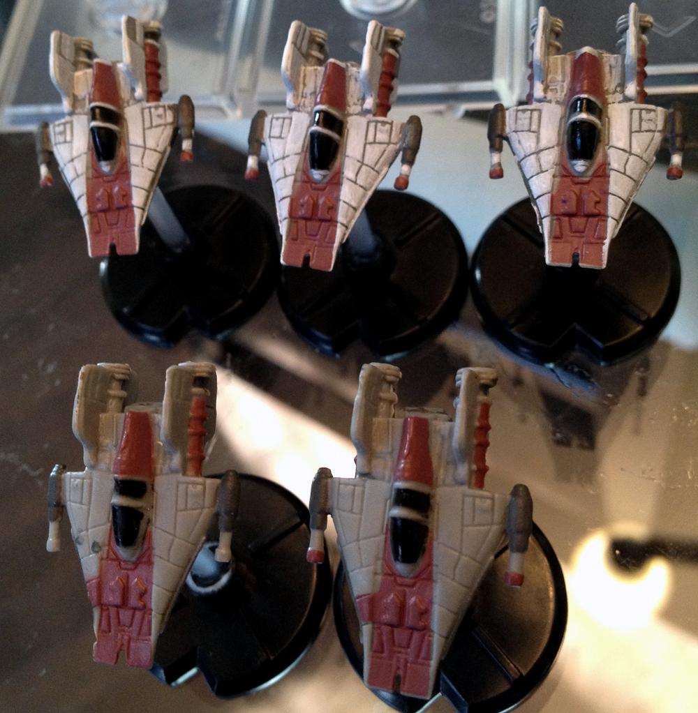 A-wing, Comparison, Custom, Fantasy Flight, Miniatures Game, Scale, X-Wing