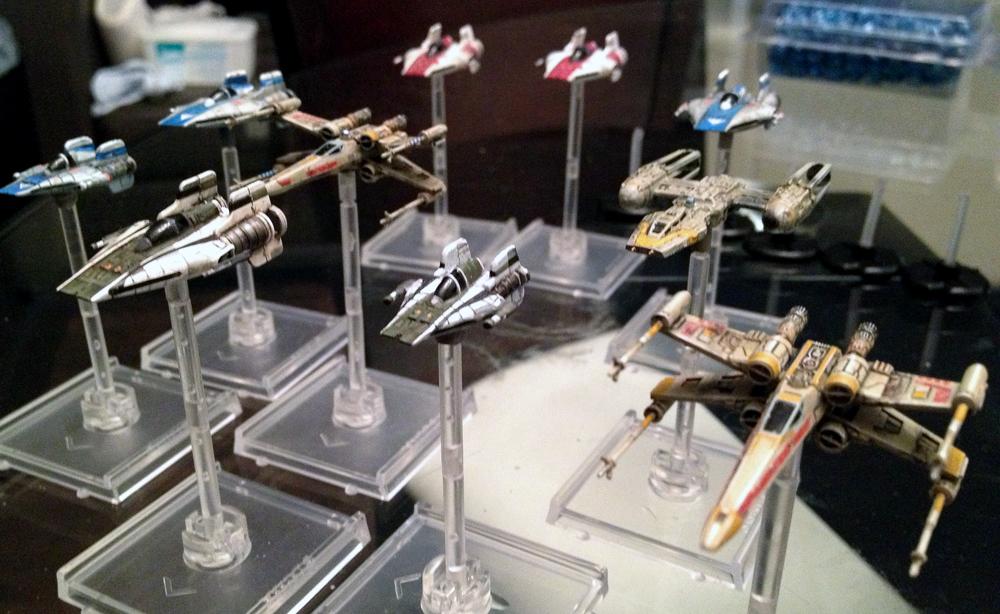 A-wing, Comparison, Custom, Fantasy Flight, Miniatures Game, Scale, X-Wing