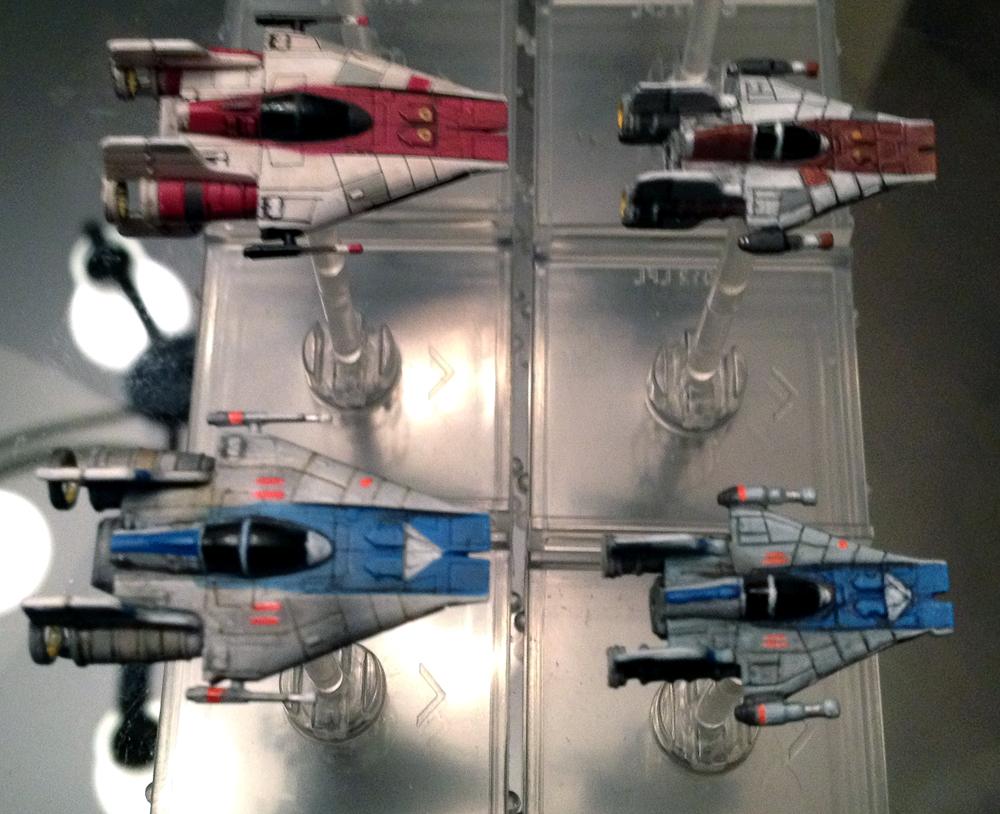 A-wing, Comparison, Custom, Fantasy Flight, Miniatures Game, Scale, X-Wing