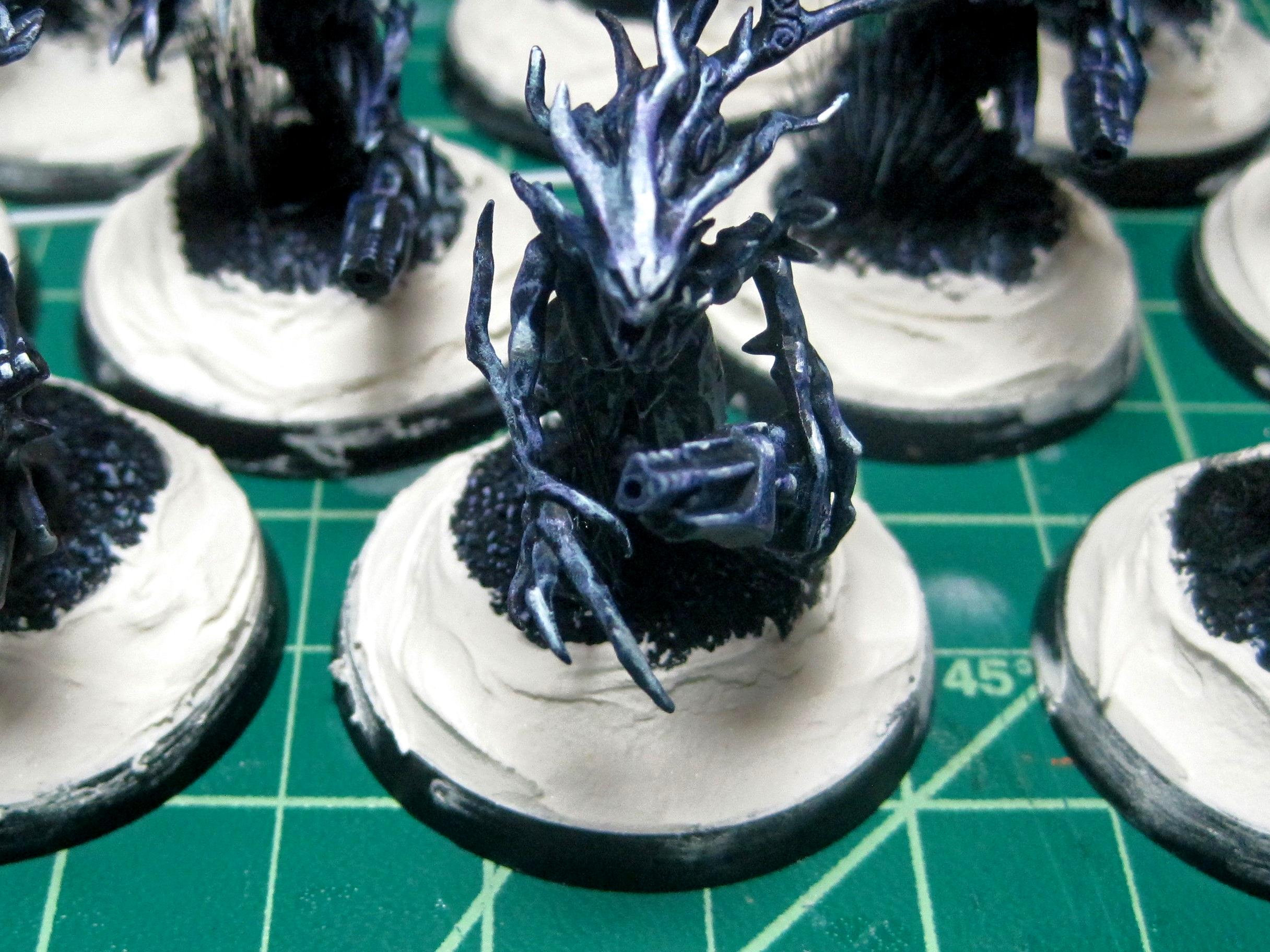 Eldar, Exodites, Monochrome, Warhammer 40,000, Wood Eldar, Wraithguard