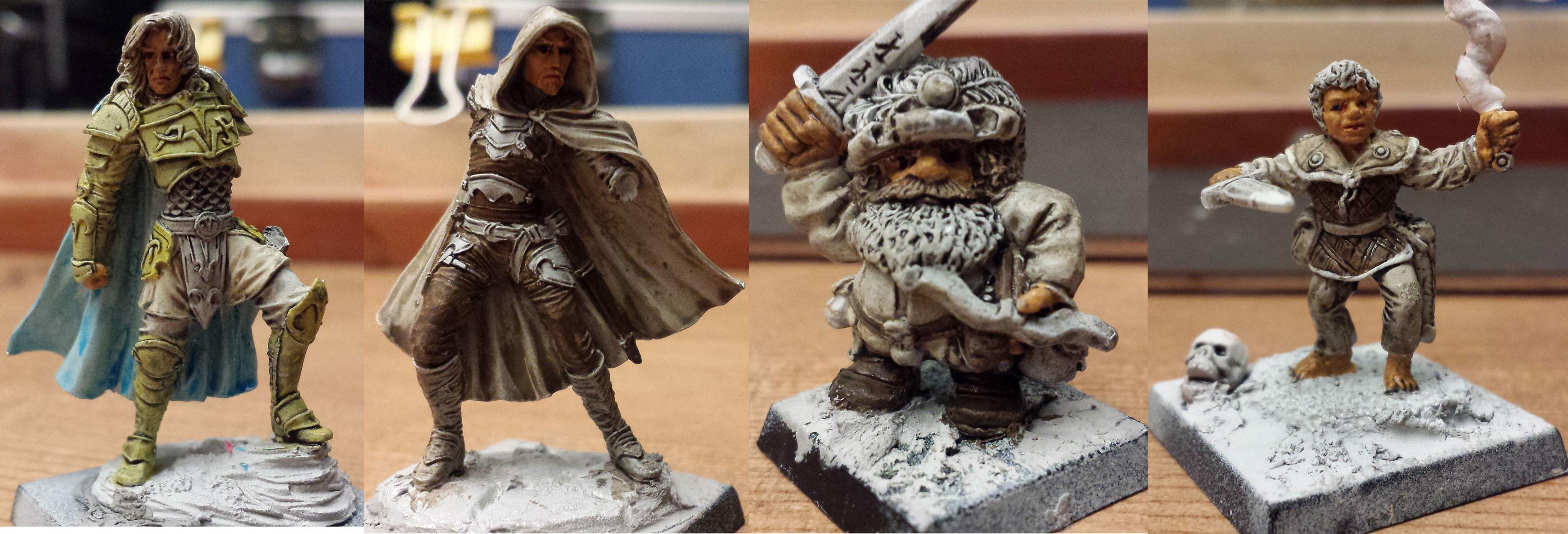 Dwarves, Halflings, Human