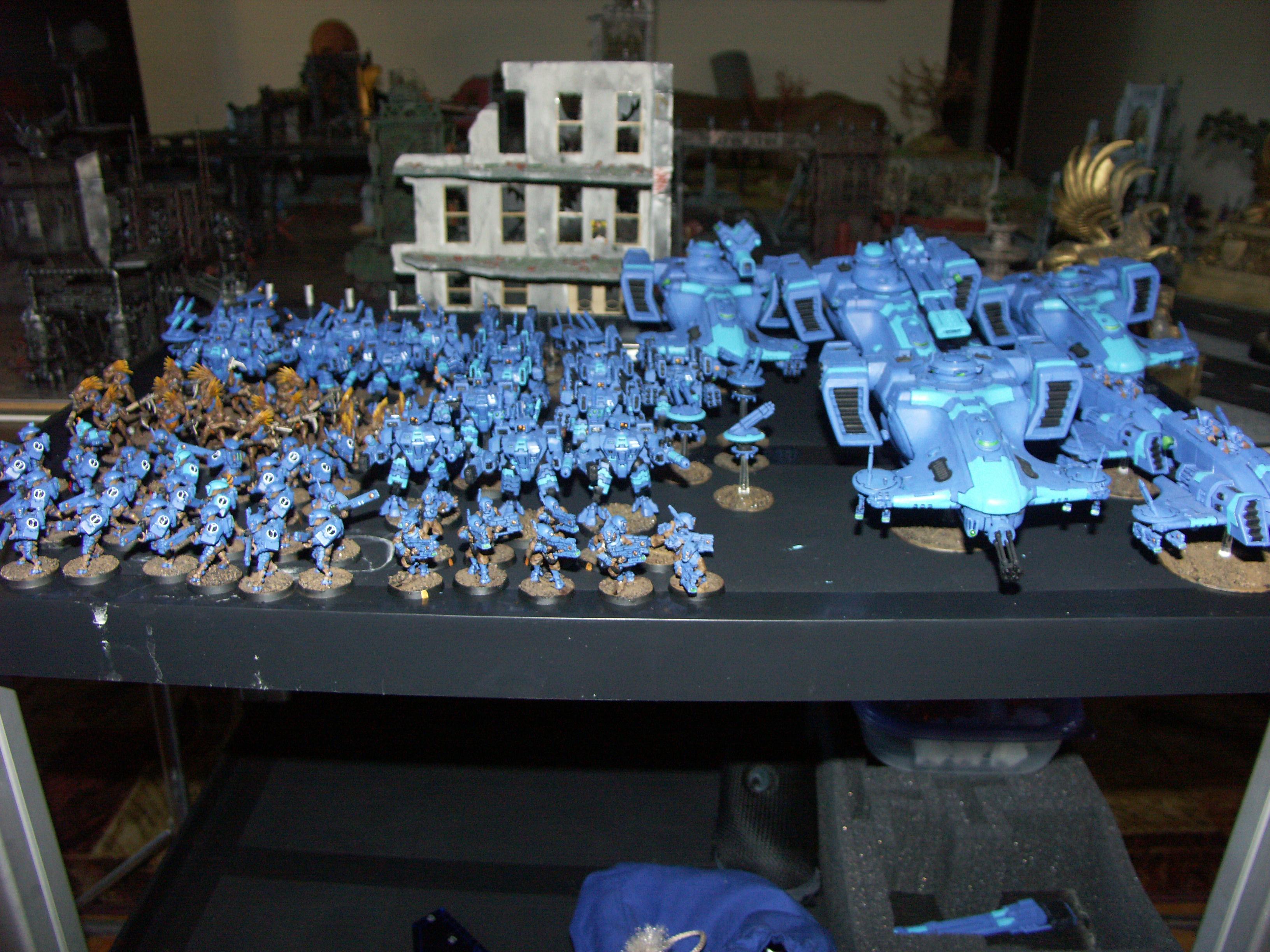 Army, Blue, Display, Tau, Warhammer 40,000