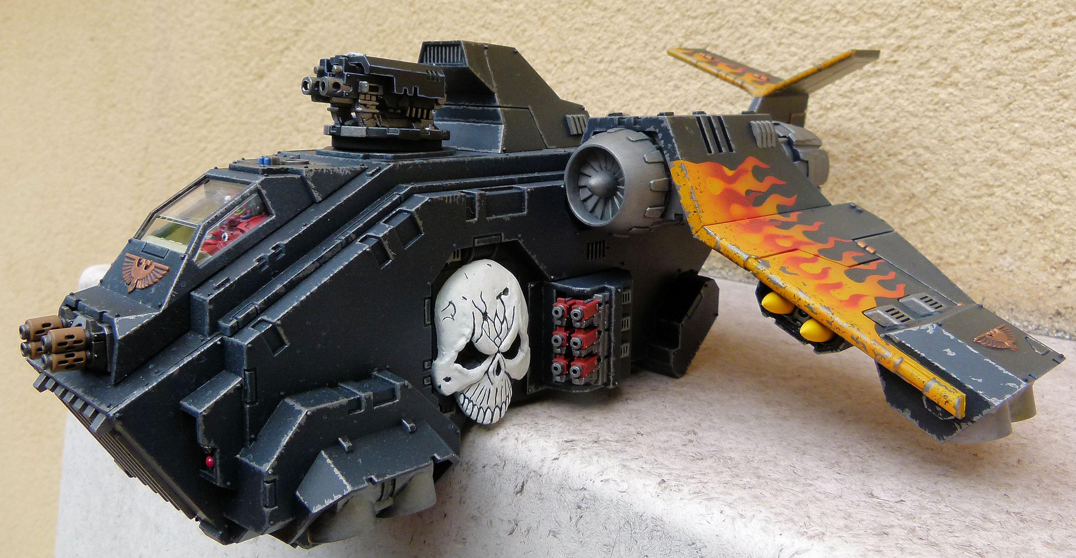 Finished Extended Storm Raven Side Heavy Bolters