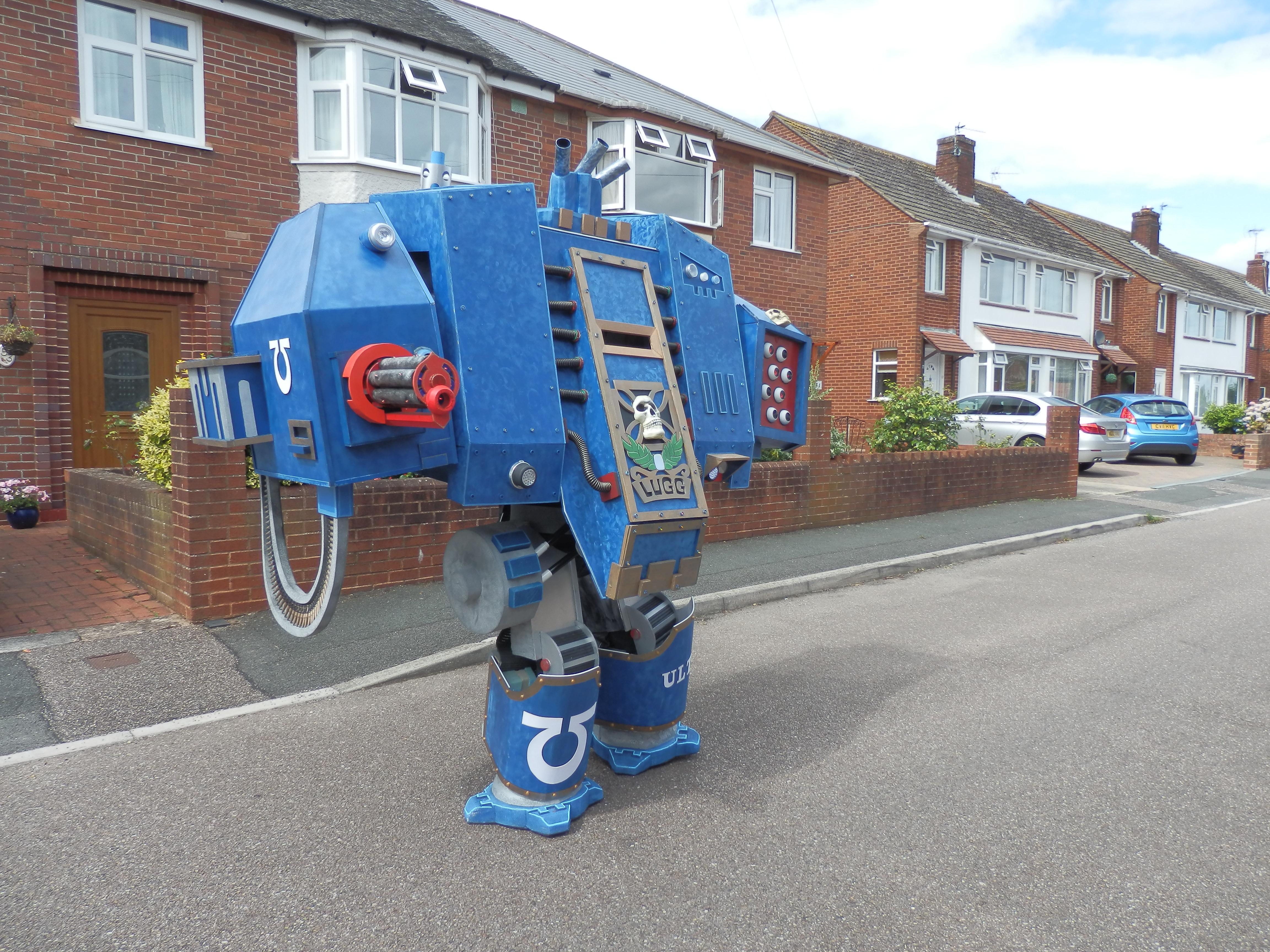 Cosplay, Dreadnought, Space Marines, Ultramarines, Warhammer 40,000