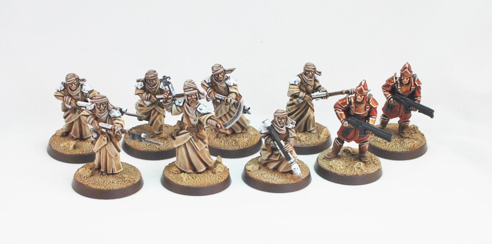 Desert, Desert Raiders, Insurgents, Miniatures Of The North, Tallarn Desert Raiders