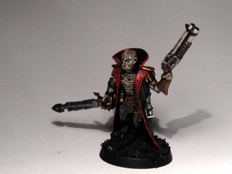 Figurines Warhammer – Chaos Red Redemption – Disciple/Cultiste Avec Fléau – Games Workshop – Occasion