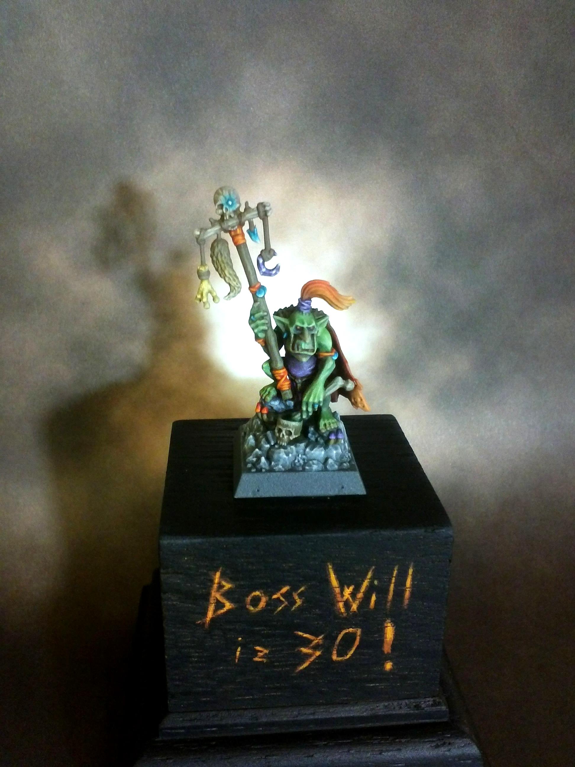 Airbrush, Goblins, Shaman, Warhammer Fantasy