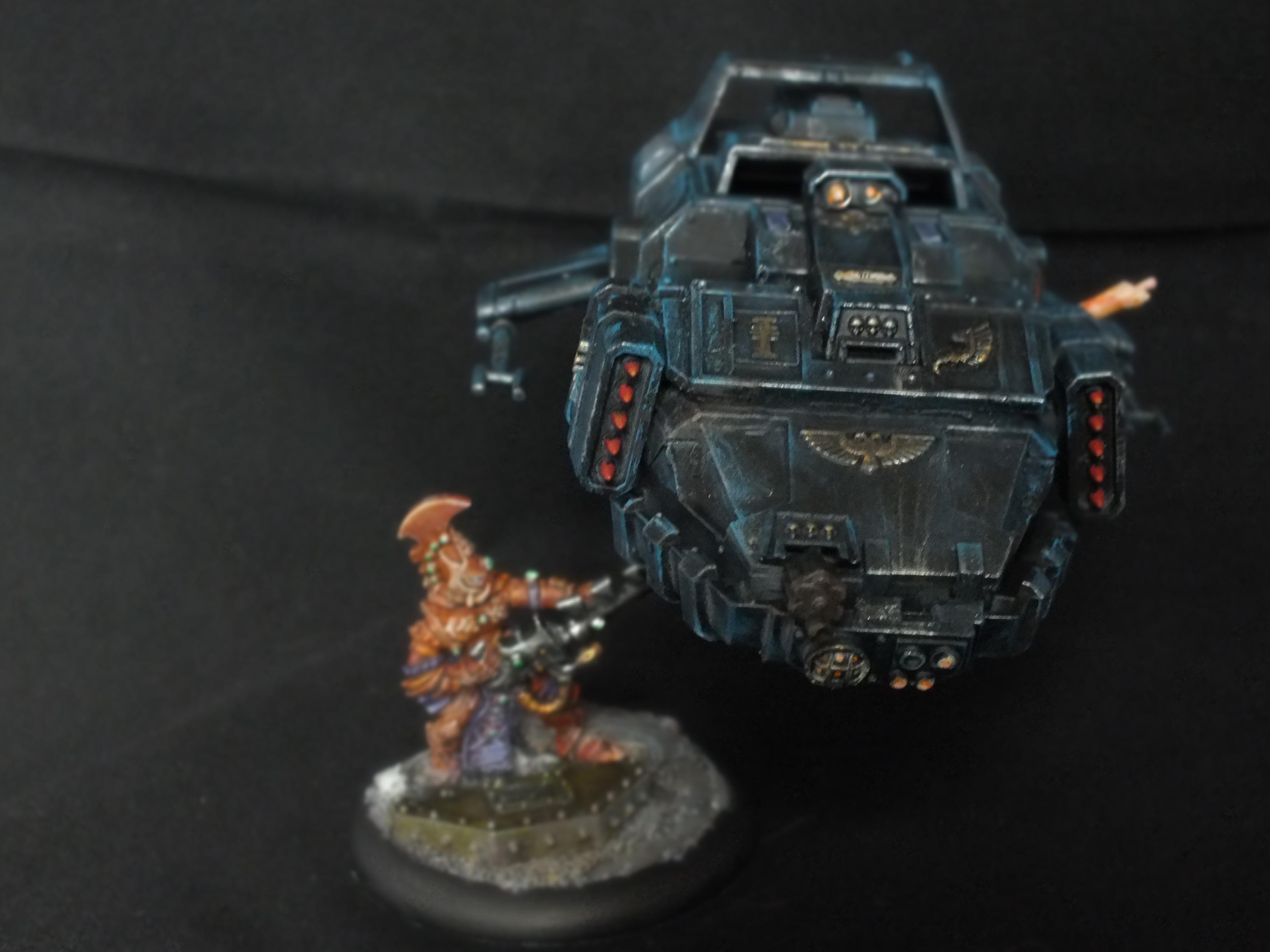 Cinematic, Eldar, Exarch, Fire Dragon, Kitbash, Land Speeder, Object Source Lighting, Tempest