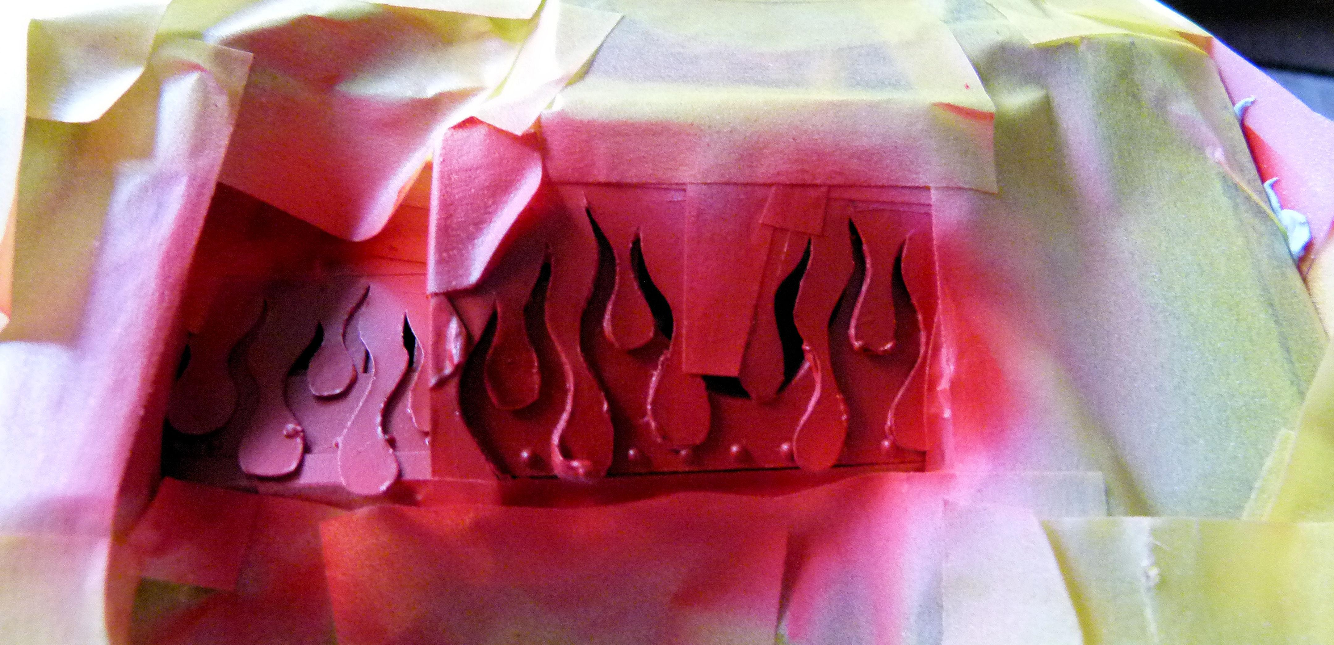Fellblade Flame Template Fire Red Front