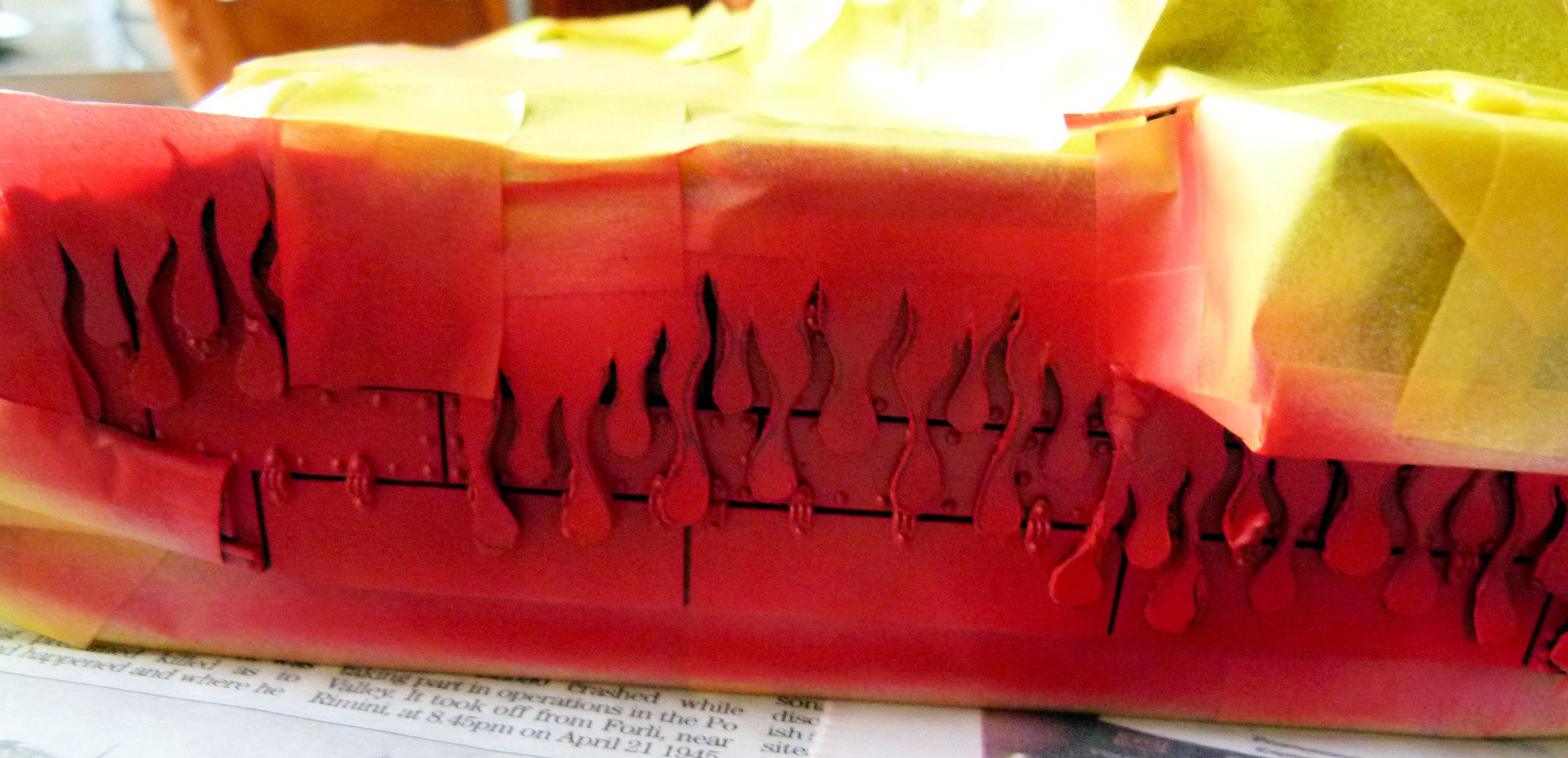 Fellblade Flame Template Fire Red Left Side