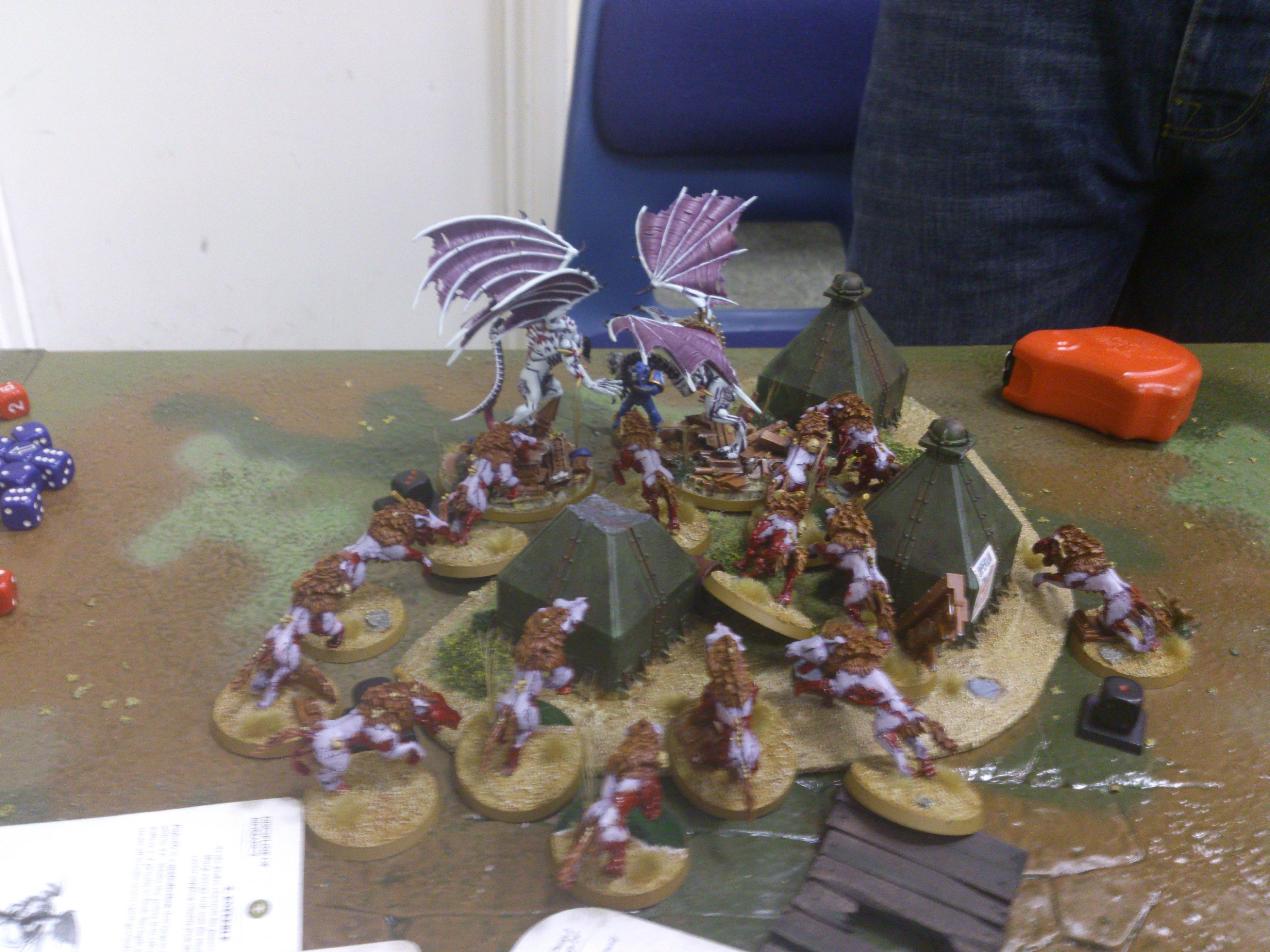 final smurf being mauled by two princes and a lotta flesh hounds, lol