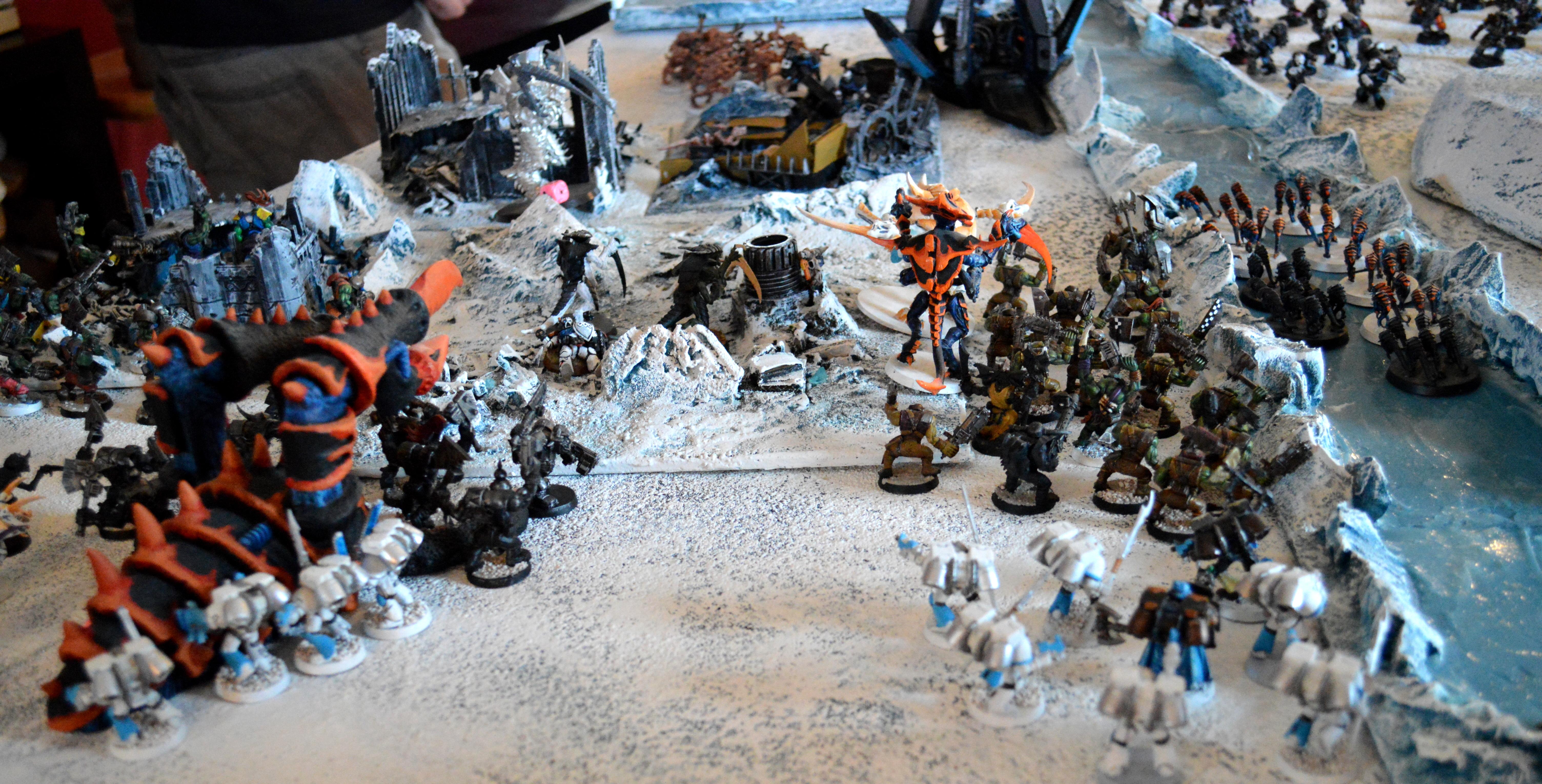 Apocalypse, Ice Angels, Ice Terrain, Orks, Space Marines, Space Wolves, Stompa, Tyranids, Warhammer 40,000