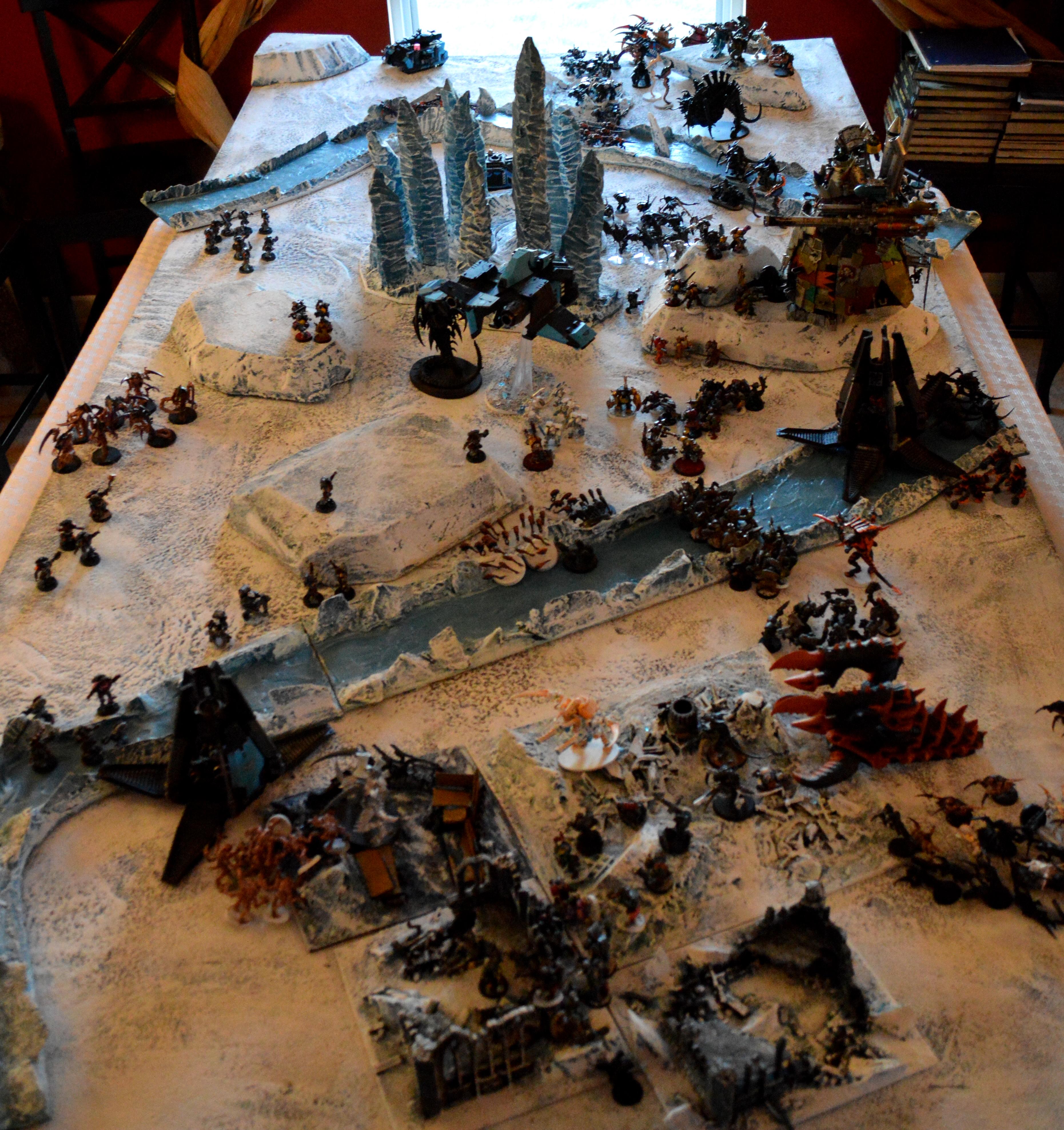 Apocalypse, Ice Angels, Ice Terrain, Orks, Space Marines, Space Wolves ...