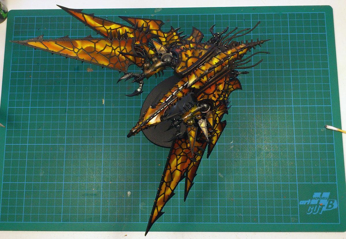 Airbrush, Chaos Space Marines, Fire, Flames, Heldrake