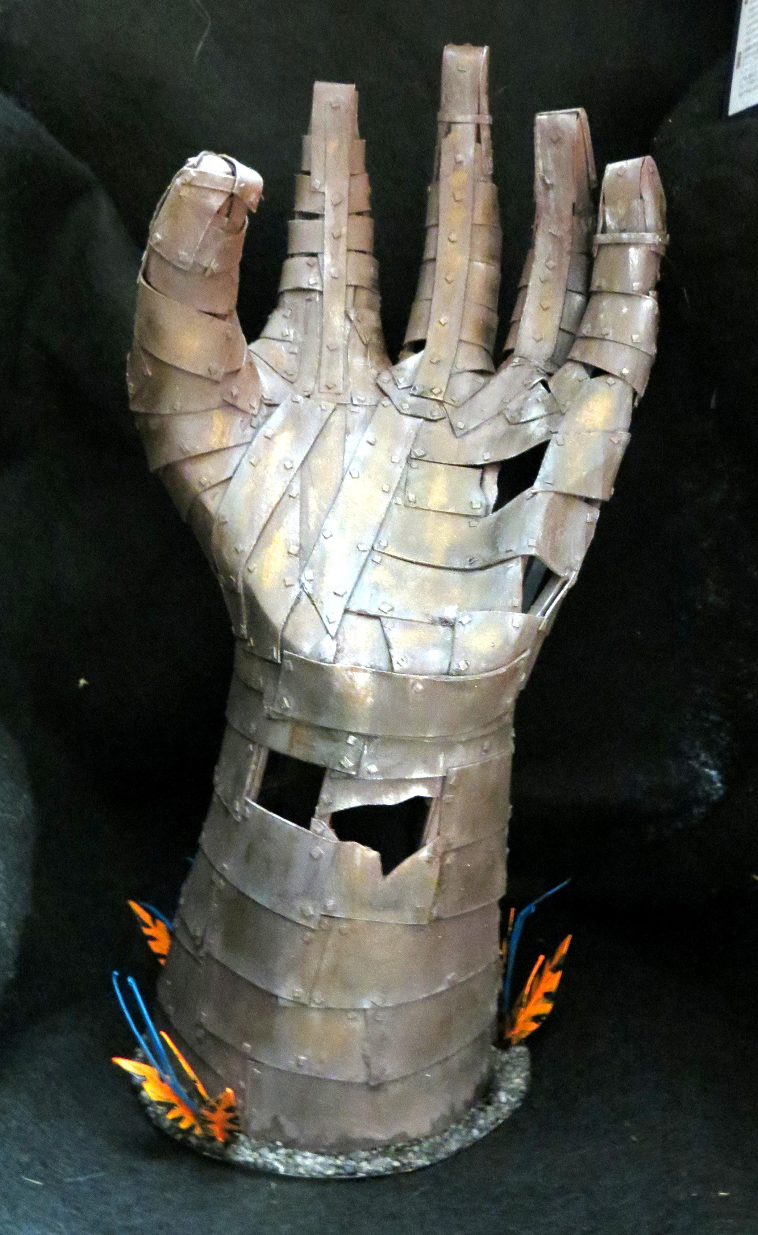 Big, Hand, Metal, Statue, Terrain, Titan