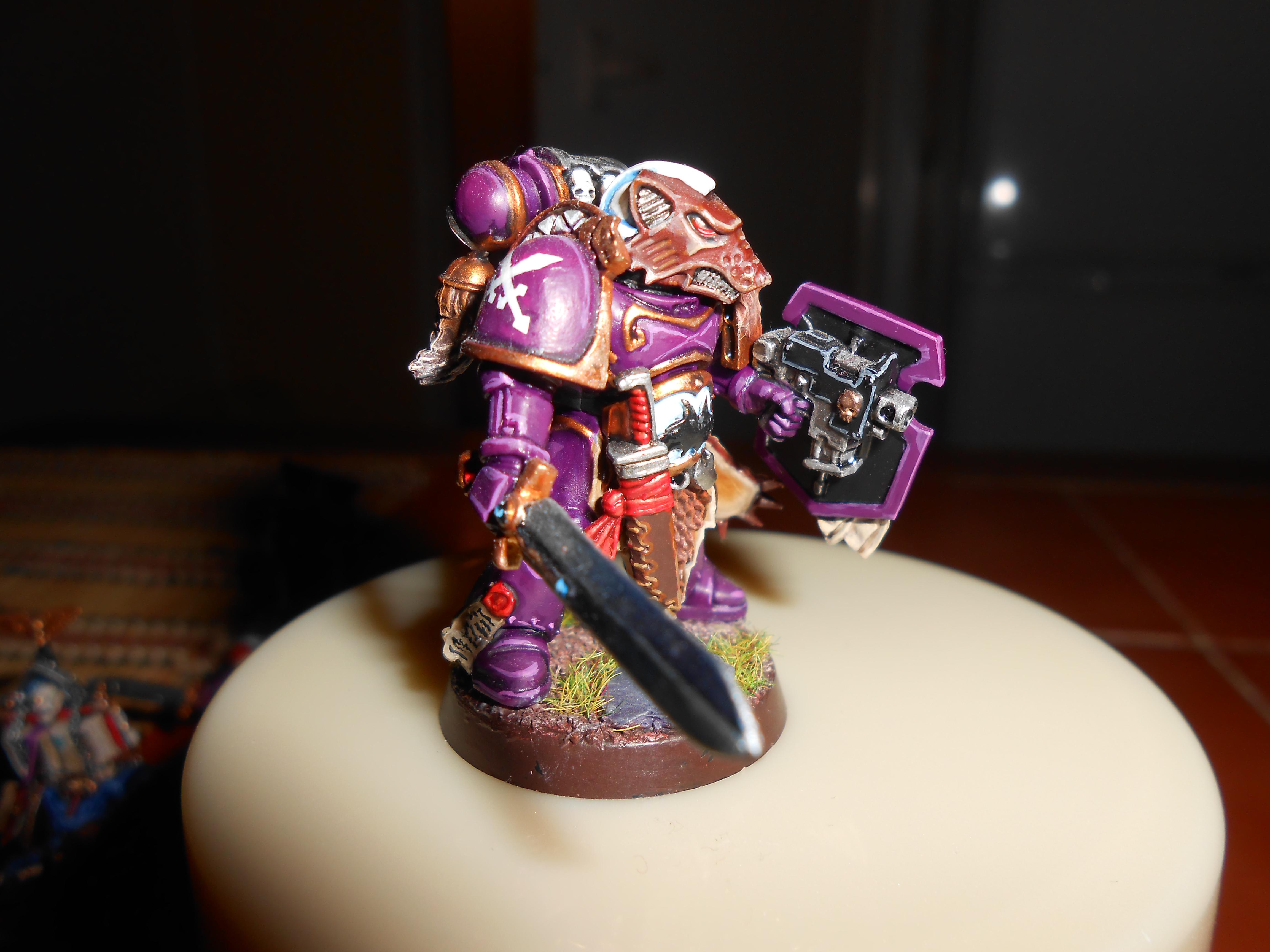 Combat Shield, Company Champion, Space Marines, Wolf Helmet