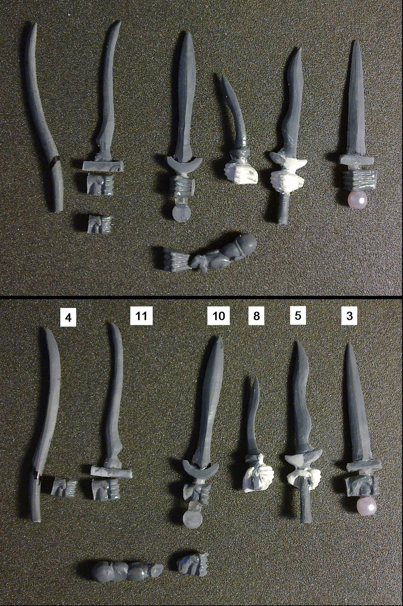 Sprue Swords with hands 2
