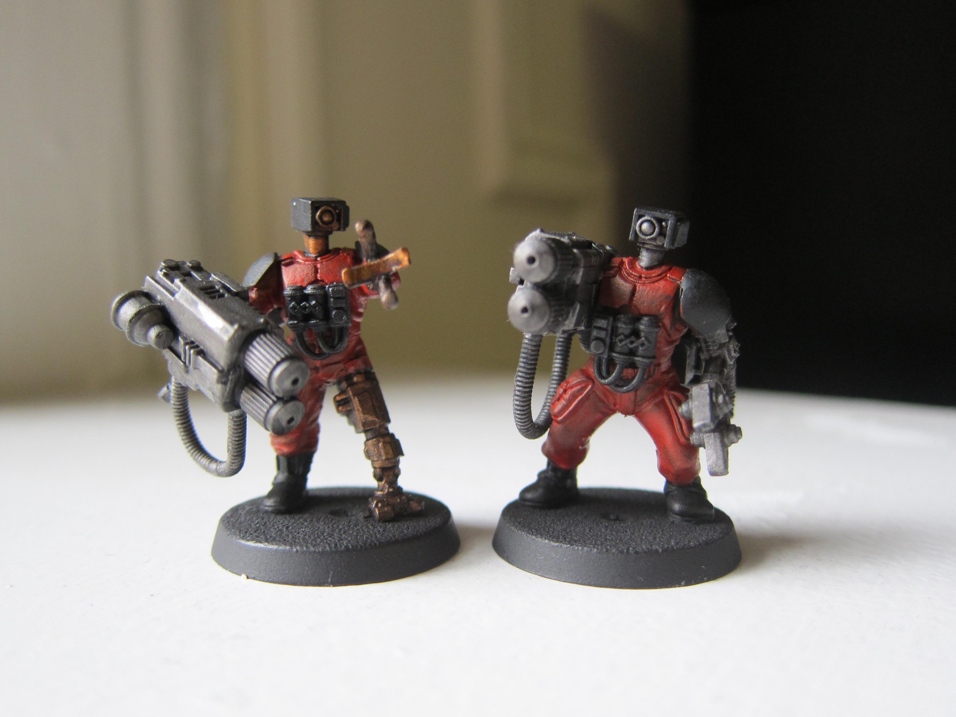 Grey Knights, Henchmen, Inquisition, Kitbash, Multi-melta, Servitors