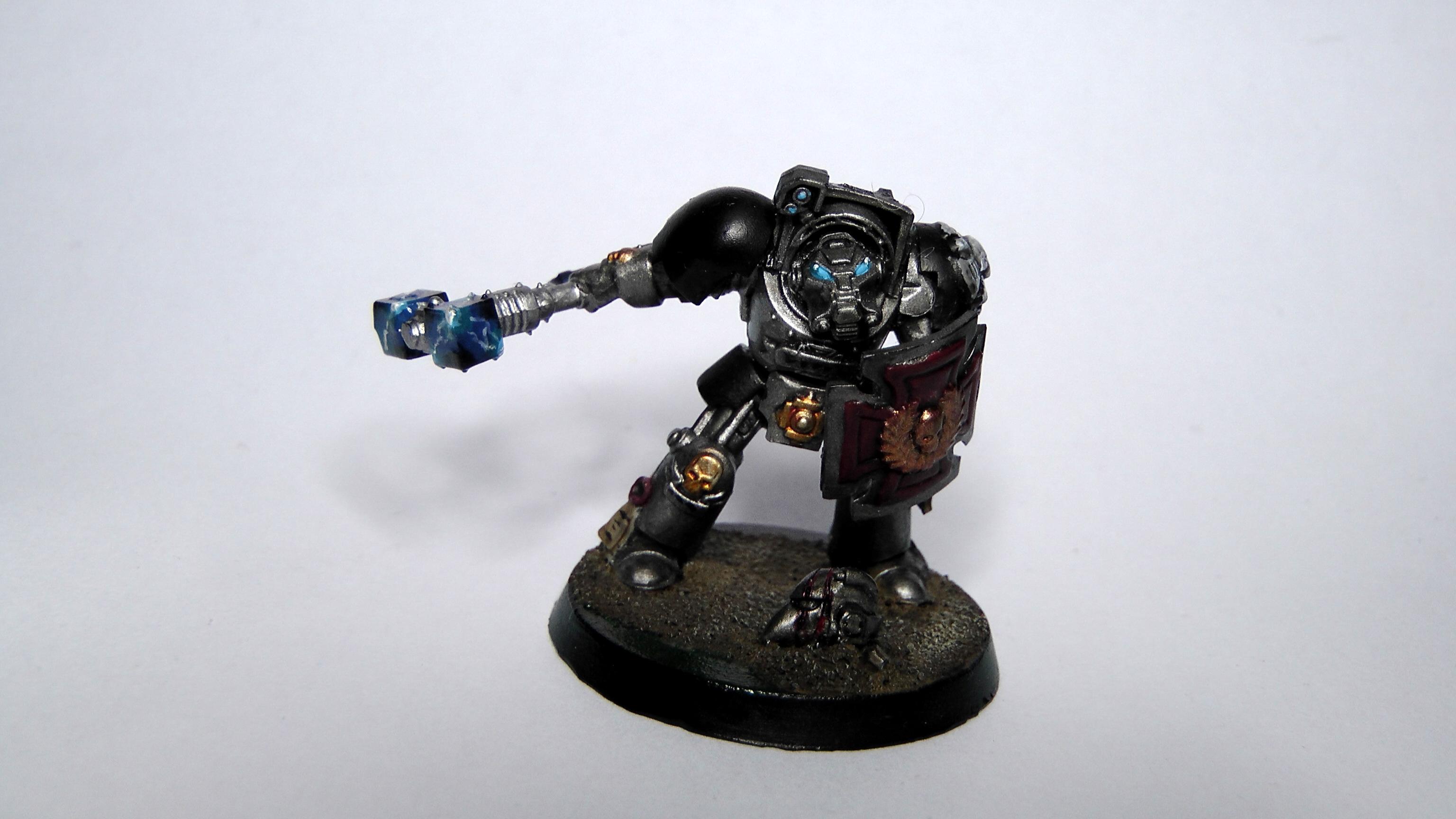 Assault Terminators, Silver Skulls, Space Marines, Storm Shield, Thunder Hammer, Warhammer 40,000