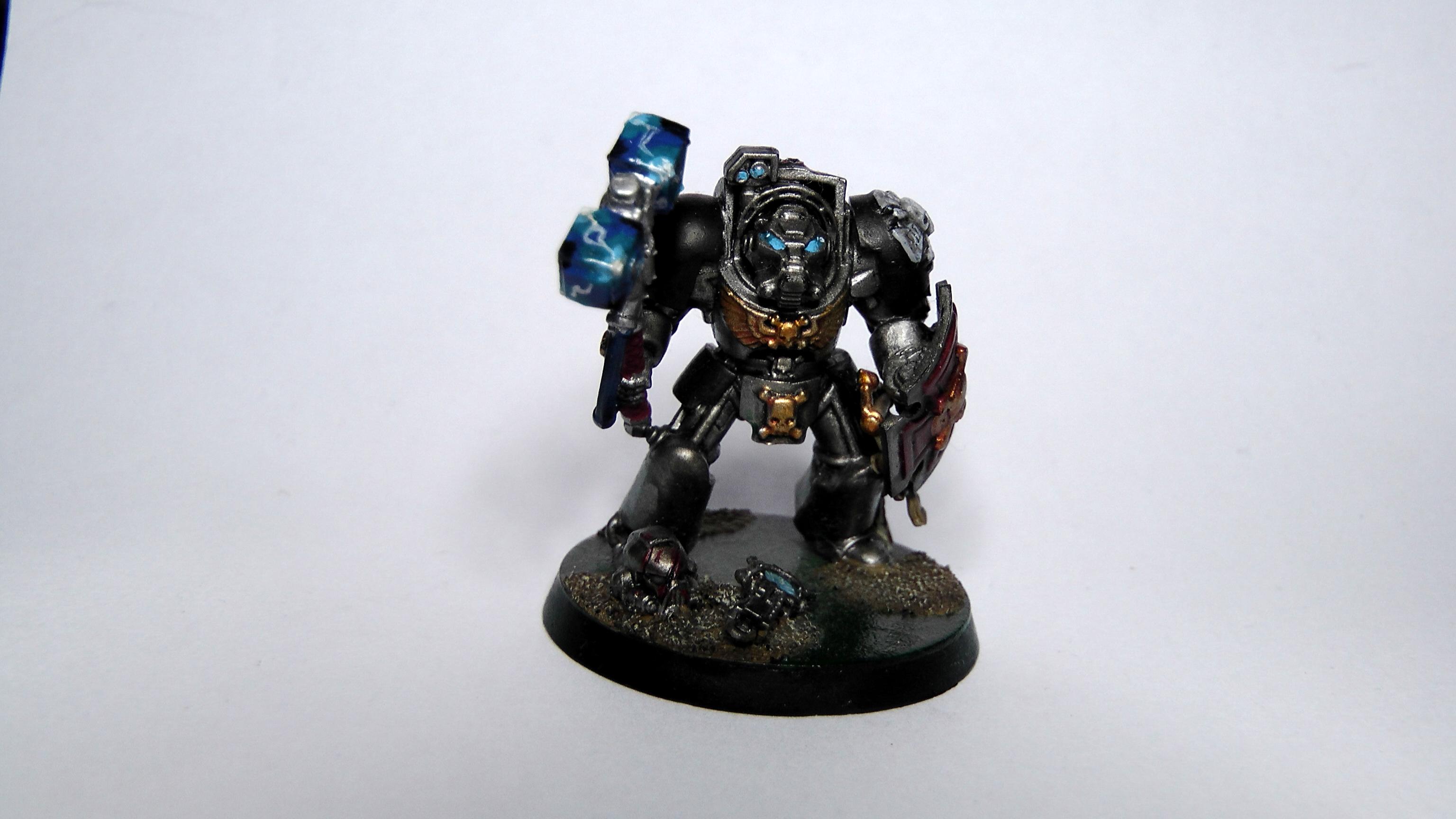 Assault Terminators, Silver Skulls, Space Marines, Storm Shield, Thunder Hammer, Warhammer 40,000