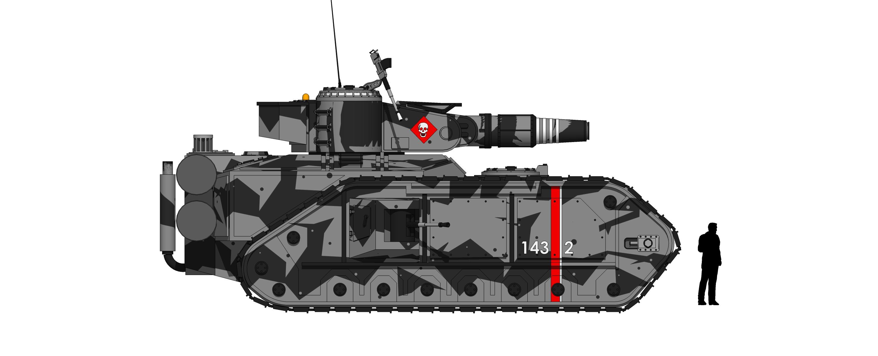 Imperial Guard, Macharius, Scratch Build, Super-heavy, Tank, Tanl