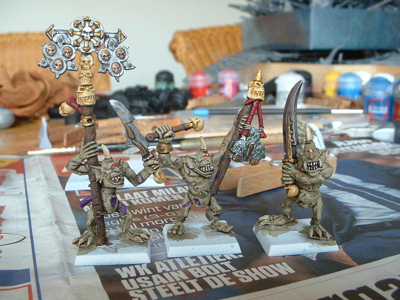 Champion, Chaos, Command Squad, Daemons, Icon Bearer, Musician, Nurgle, Plaguebearers, Work In Progress