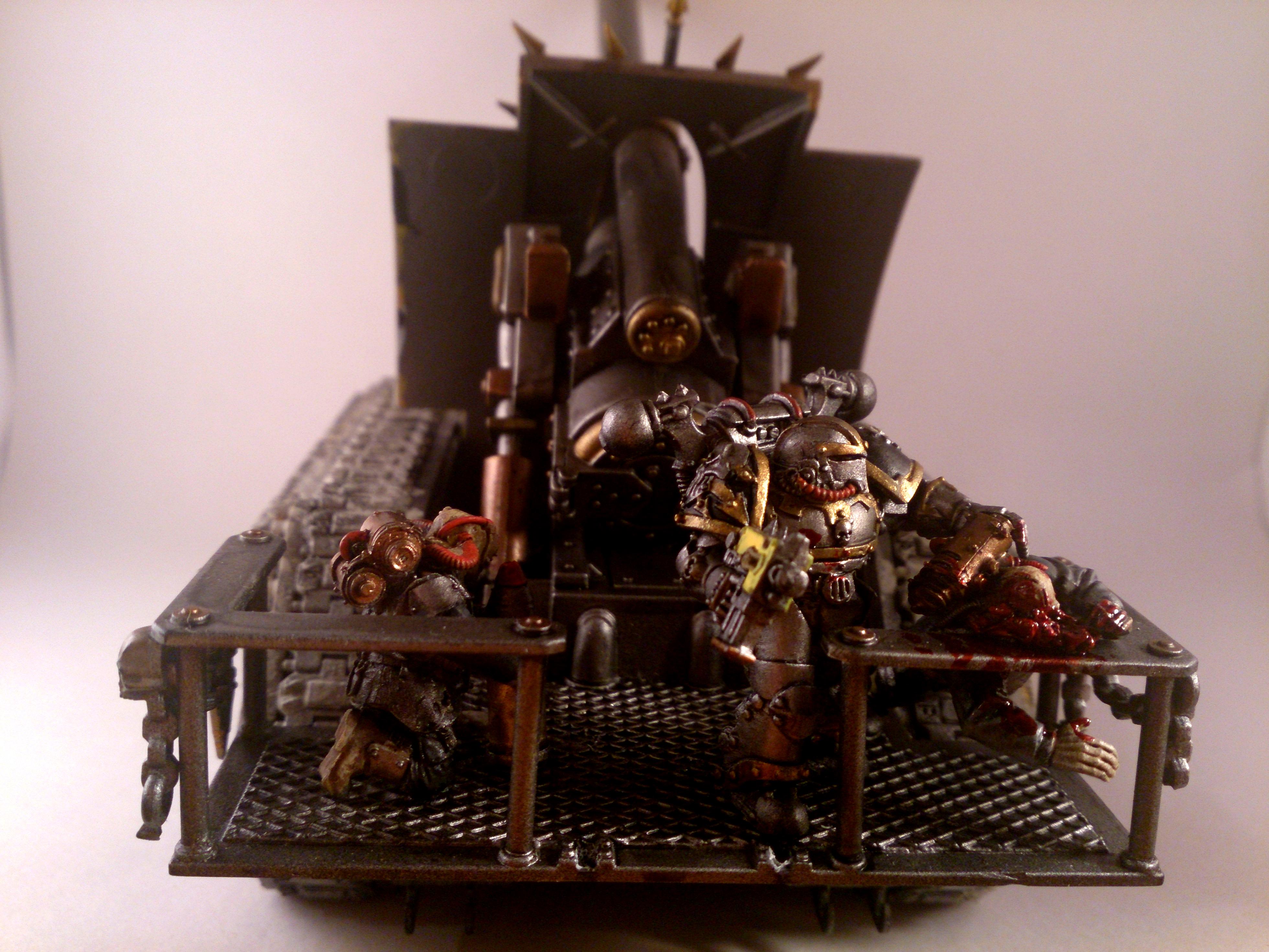 Basilisk, Chaos, Chaos Space Marines, Iron Warriors, Siege