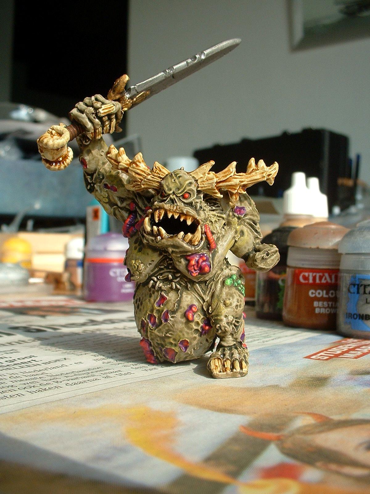Chaos, Daemons, Great Unclean One, Greater Daemon, Nurgle, Work In Progress
