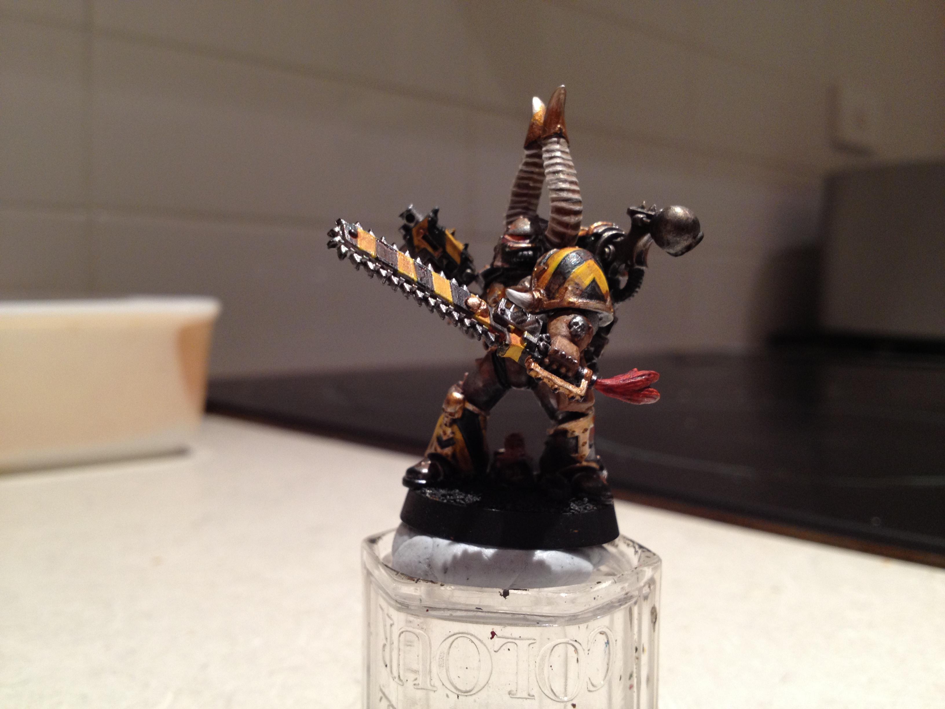Hazard Stripe, Iron Warriors, Rust, Weathered
