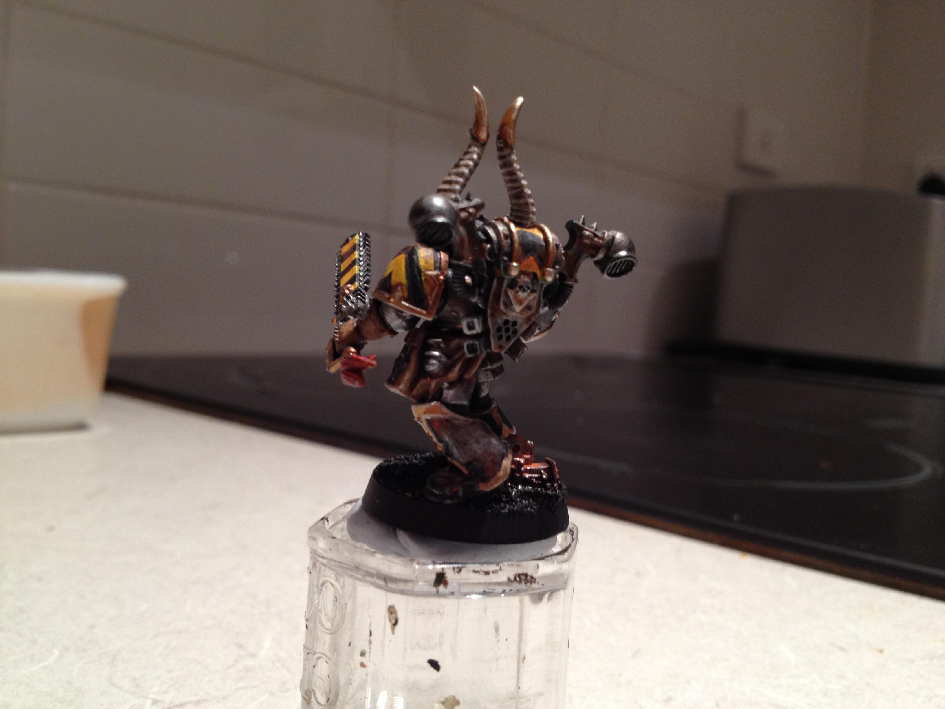 Hazard Stripe, Iron Warriors, Rust, Weathered