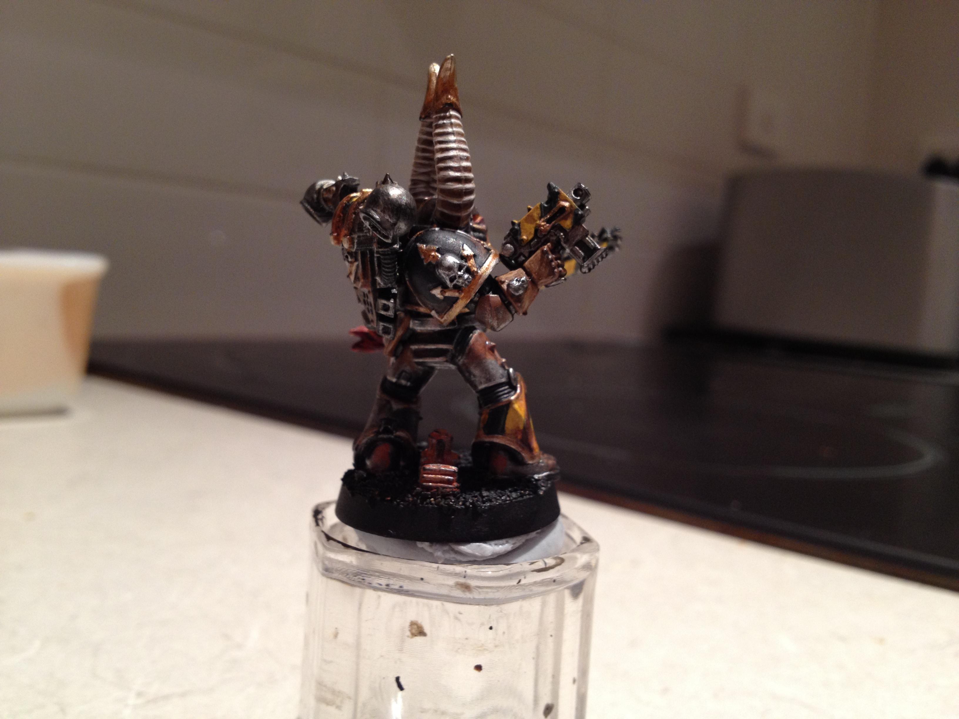 Hazard Stripe, Iron Warriors, Rust, Weathered