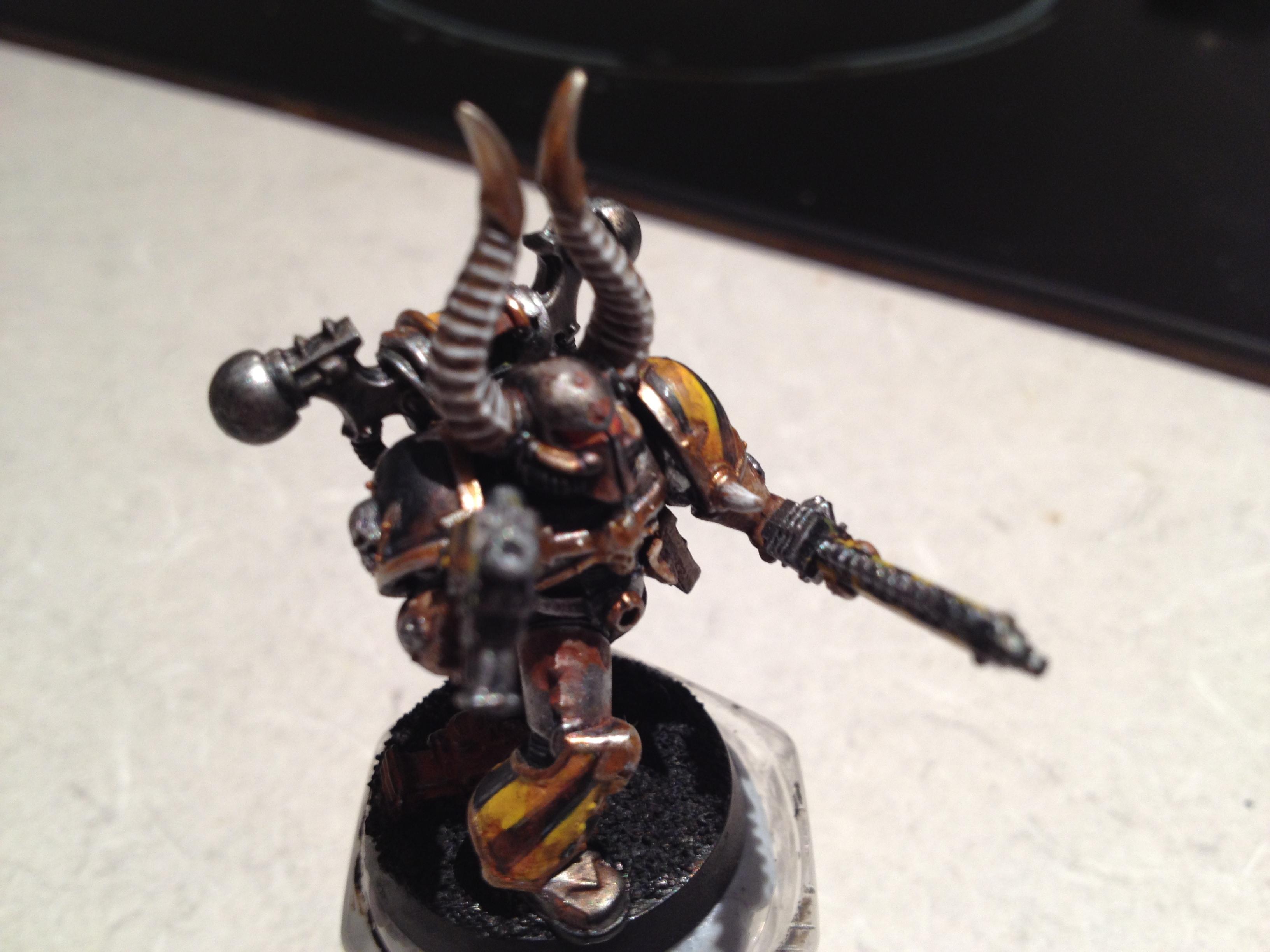 Blurred Photo, Hazard Stripe, Iron Warriors, Rust, Weathered