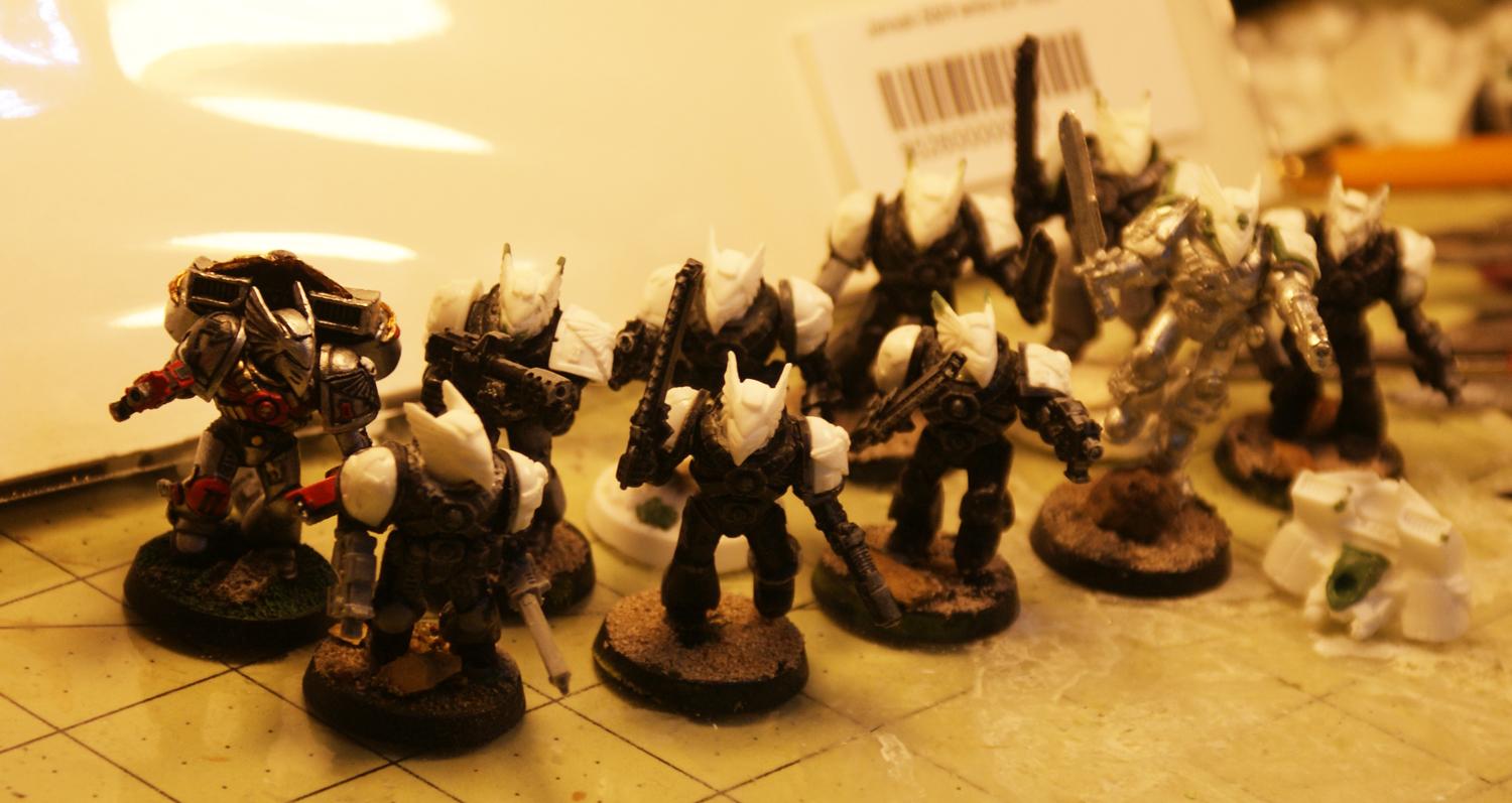 Assault Marines, Custom Eagle Helmet, Doom Eagles, Space Marines