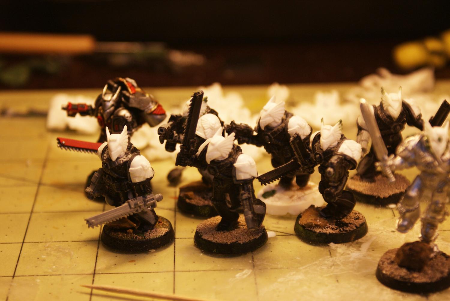 Assault Marines, Custom Eagle Helmet, Doom Eagles, Space Marines