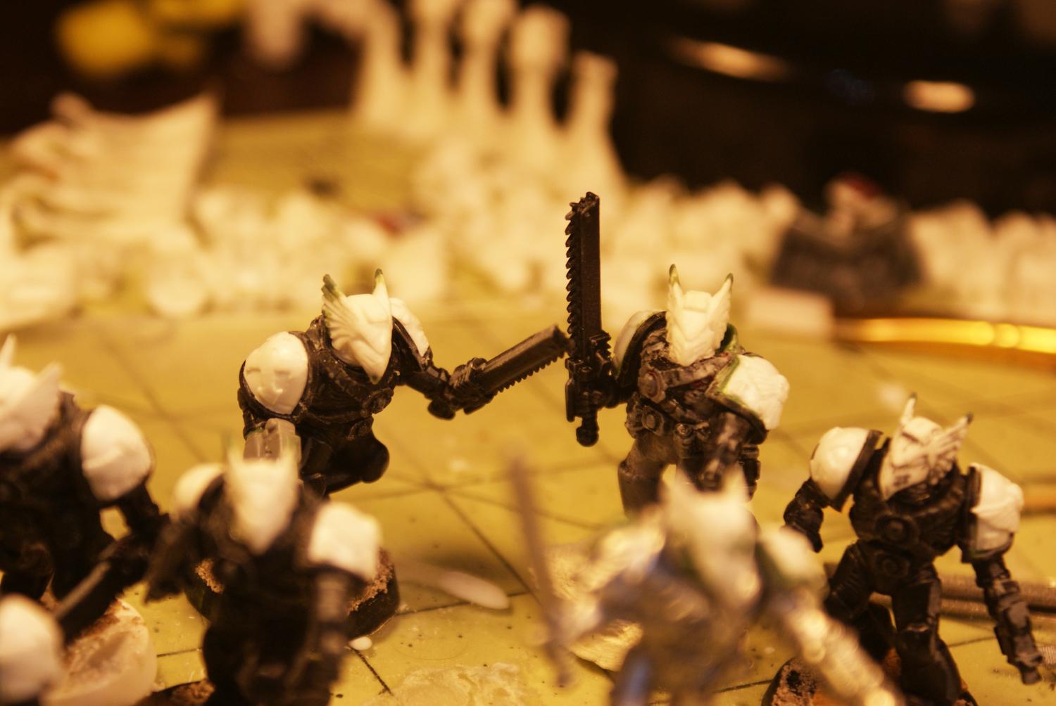 Assault Marines, Custom Eagle Helmet, Doom Eagles, Space Marines