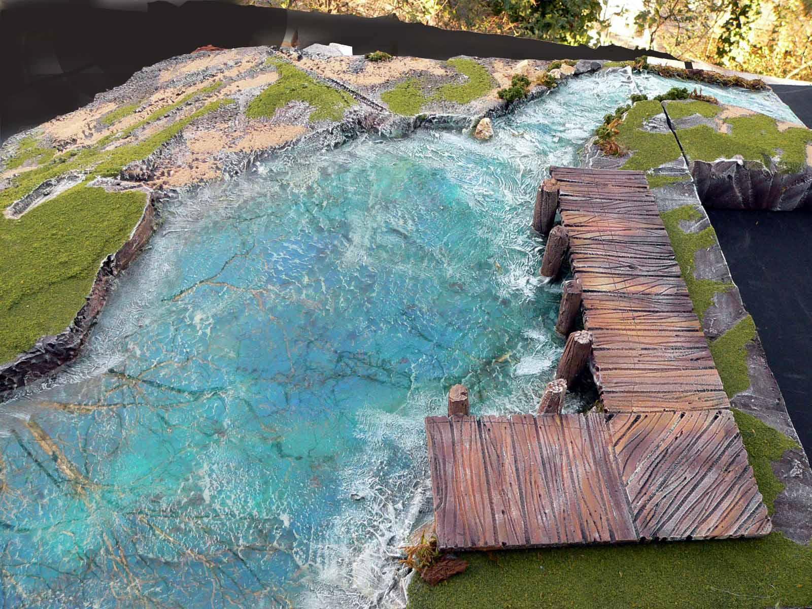 Diorama, River, Terrain, Water, Water Effects