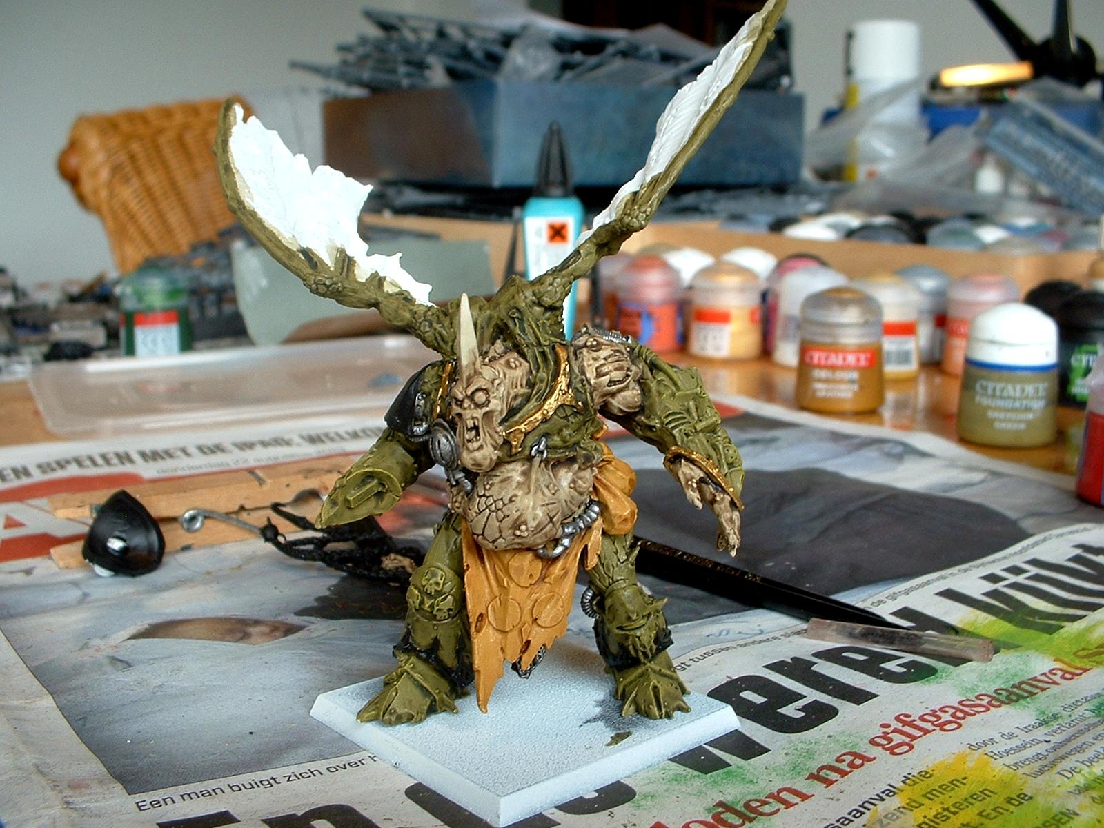 Chaos, Daemon Prince, Daemons, Nurgle, Work In Progress