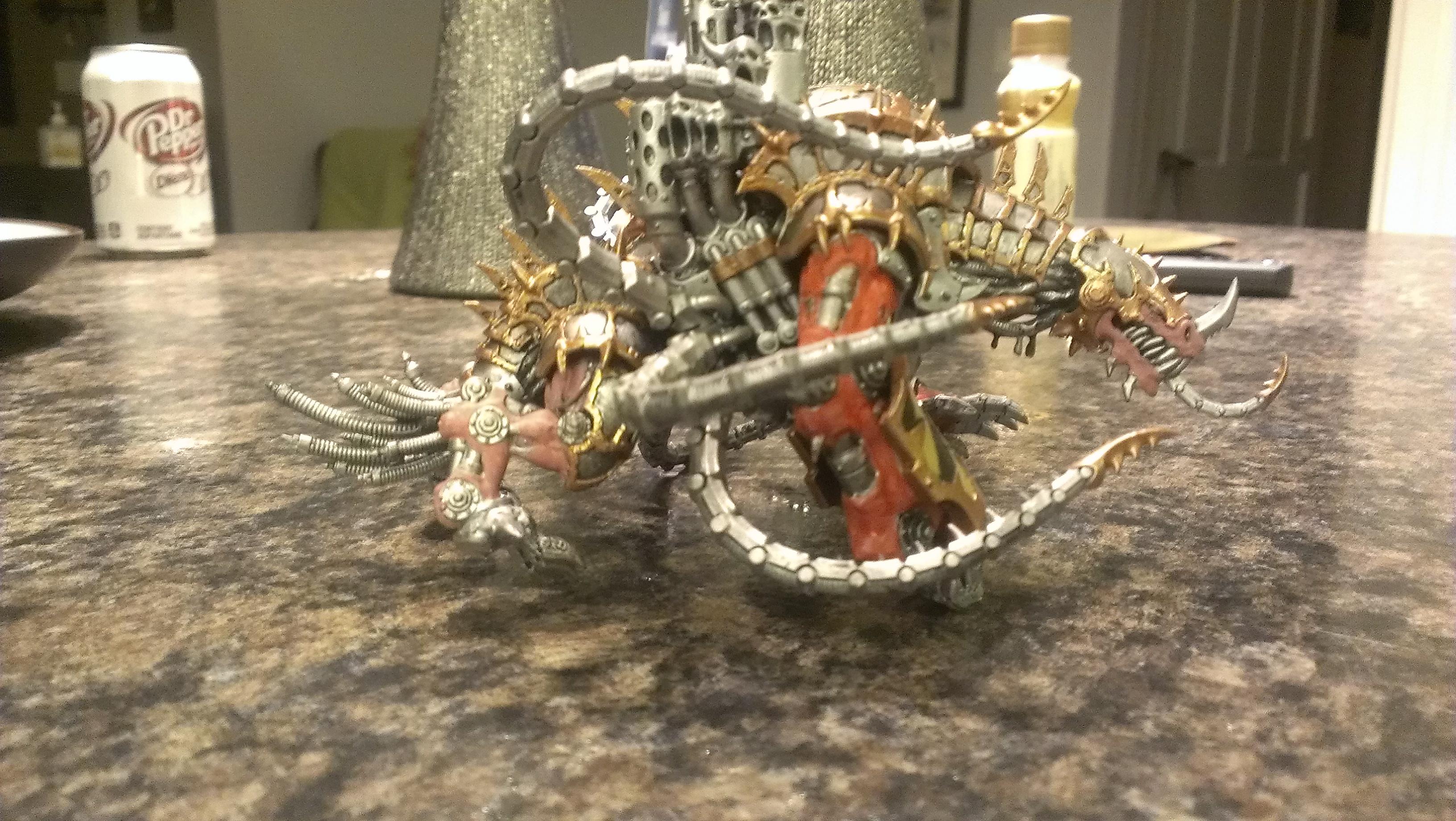 Second layer of pink Half done