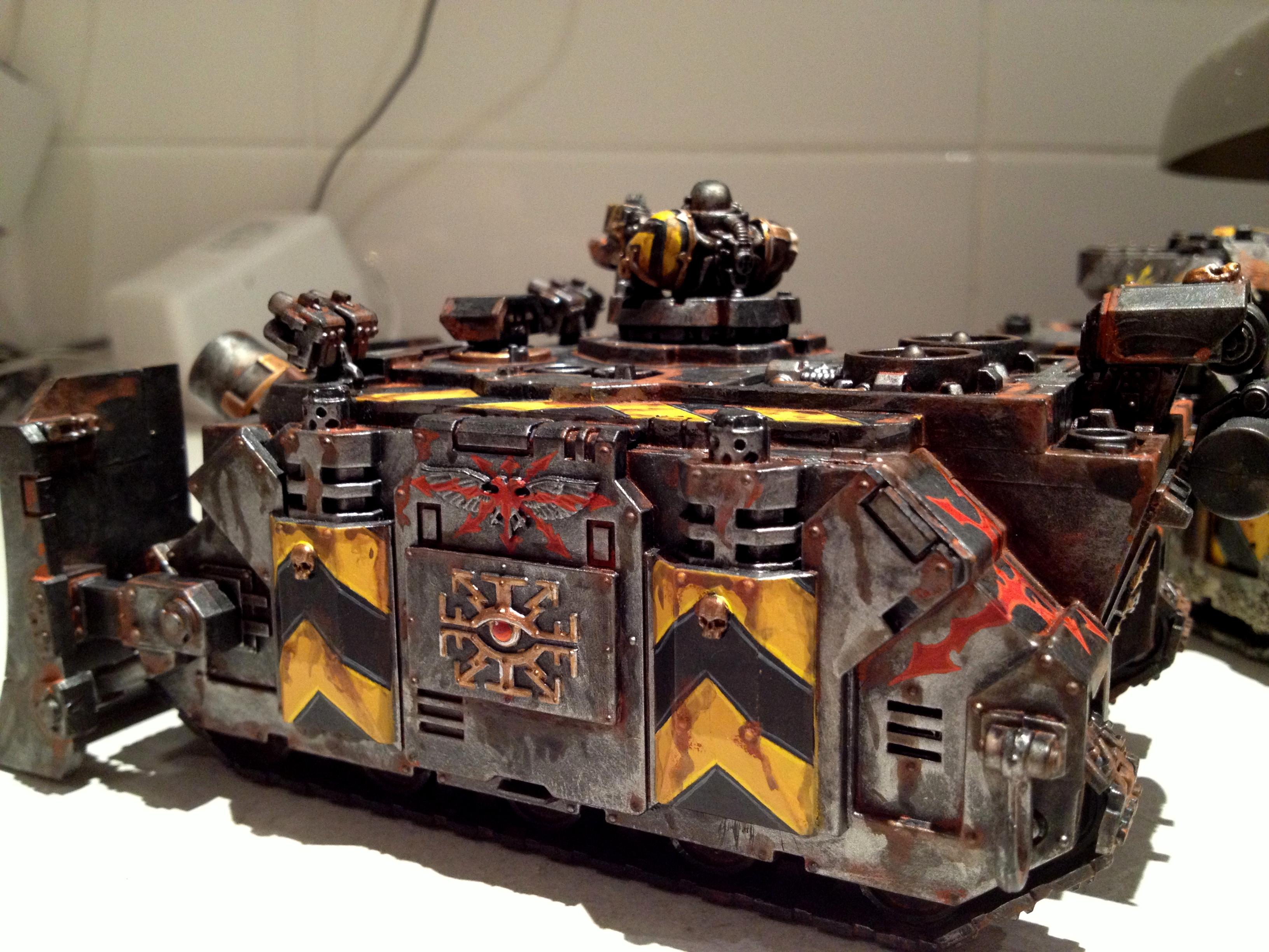 Hazard Stripes, Iron Warriors, Weathering Powders