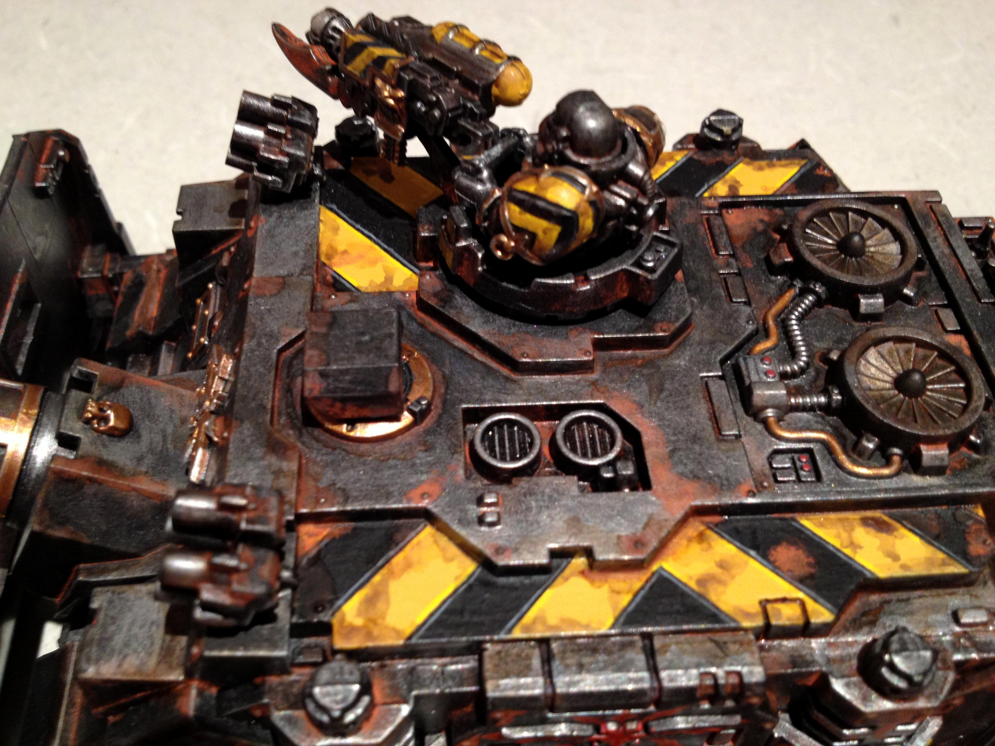 Hazard Stripes, Iron Warriors, Weathering Powders