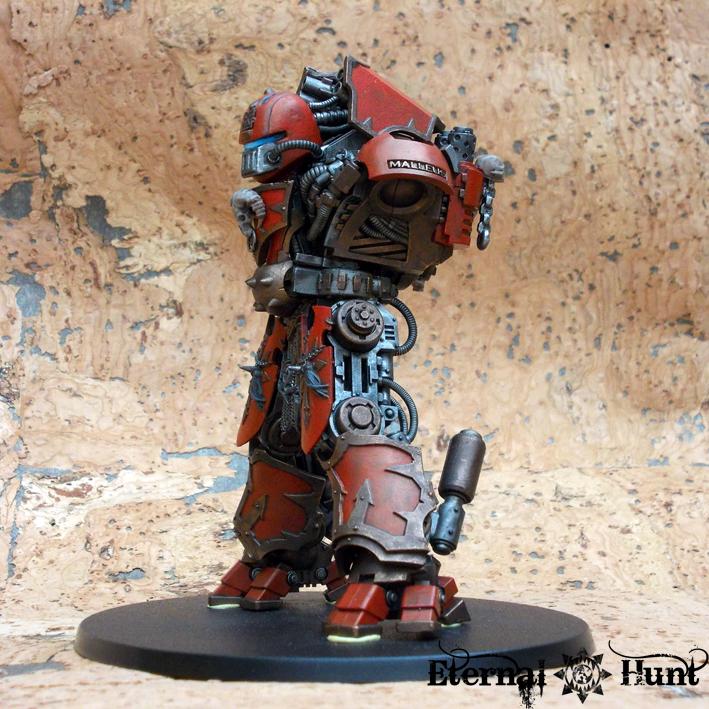 Chaos, Chaos Space Marines, Conversion, Counts As, Daemon Engine, Decimator, Dreadknight, Khorne, Kitbash, Wargrinder, Warhammer 40,000, Work In Progress, World Eaters