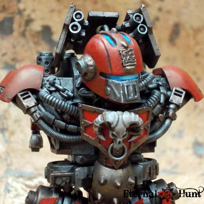 Chaos, Chaos Space Marines, Conversion, Counts As, Daemon Engine, Decimator, Dreadknight, Khorne, Kitbash, Wargrinder, Warhammer 40,000, Work In Progress, World Eaters