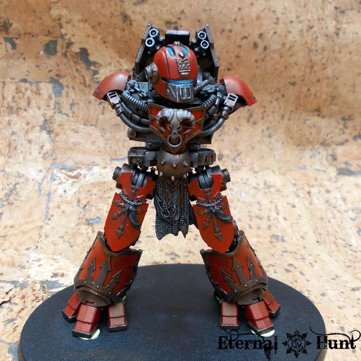 Chaos, Chaos Space Marines, Conversion, Counts As, Daemon Engine, Decimator, Dreadknight, Khorne, Kitbash, Wargrinder, Warhammer 40,000, Work In Progress, World Eaters