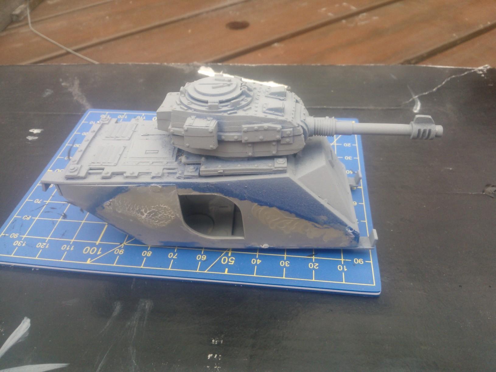 Main chassis of the tank is in fairly good shape 