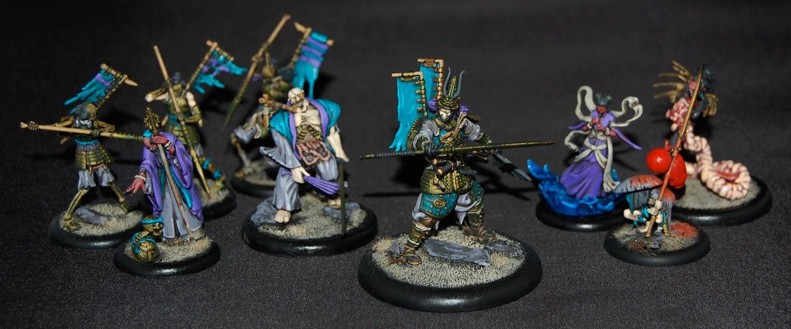 Ashigaru, Chiaki, Izamu, Lead Legion, Malifaux, Soul Porter, Toshiro, Yan Lo, Yin