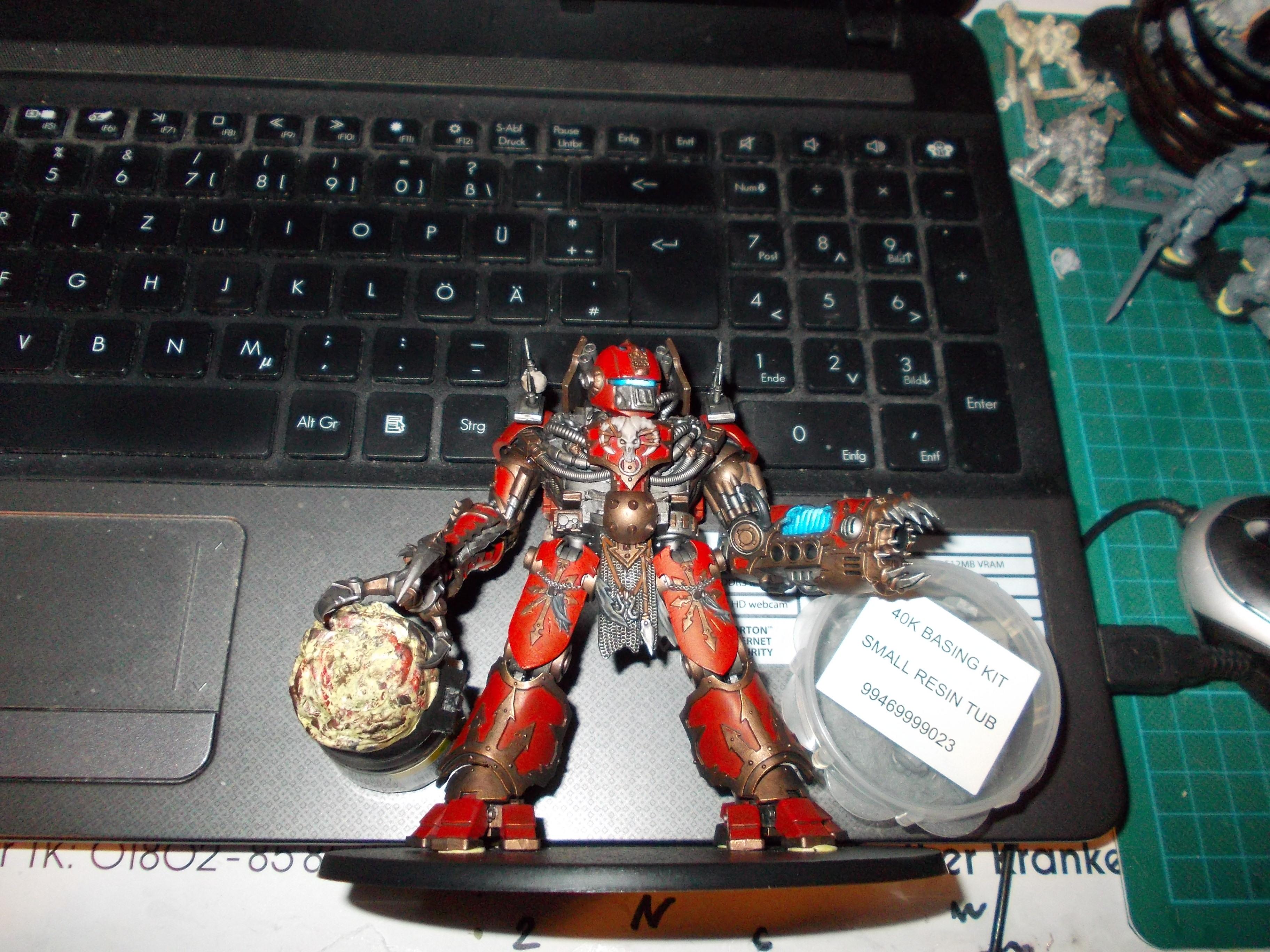 Chaos, Chaos Space Marines, Counts As, Decimator, Dreadknight, Khorne, Kitbash, Pip, Wargrinder, Warhammer 40,000, Work In Progress, World Eaters