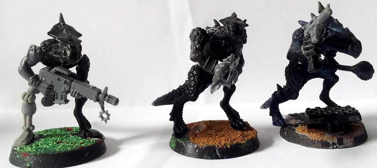Chaos, Cultists, Reptiles, Wk40k, Work In Progress