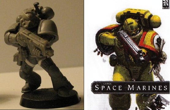 Comparison, Imperial Fists, Limited Edition Cover, Space Marine Codex, Space Marines