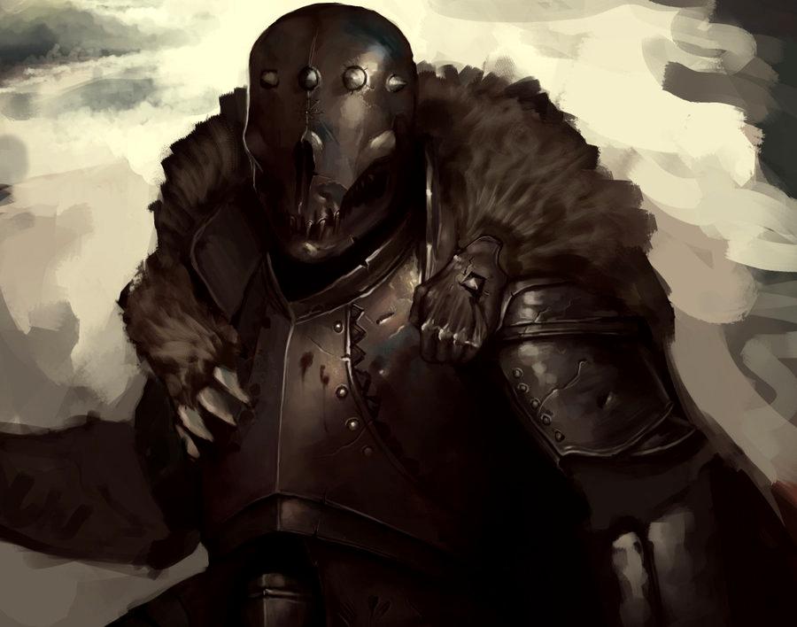 Artwork, Chaos, Chaos Warrior, Warhammer Fantasy