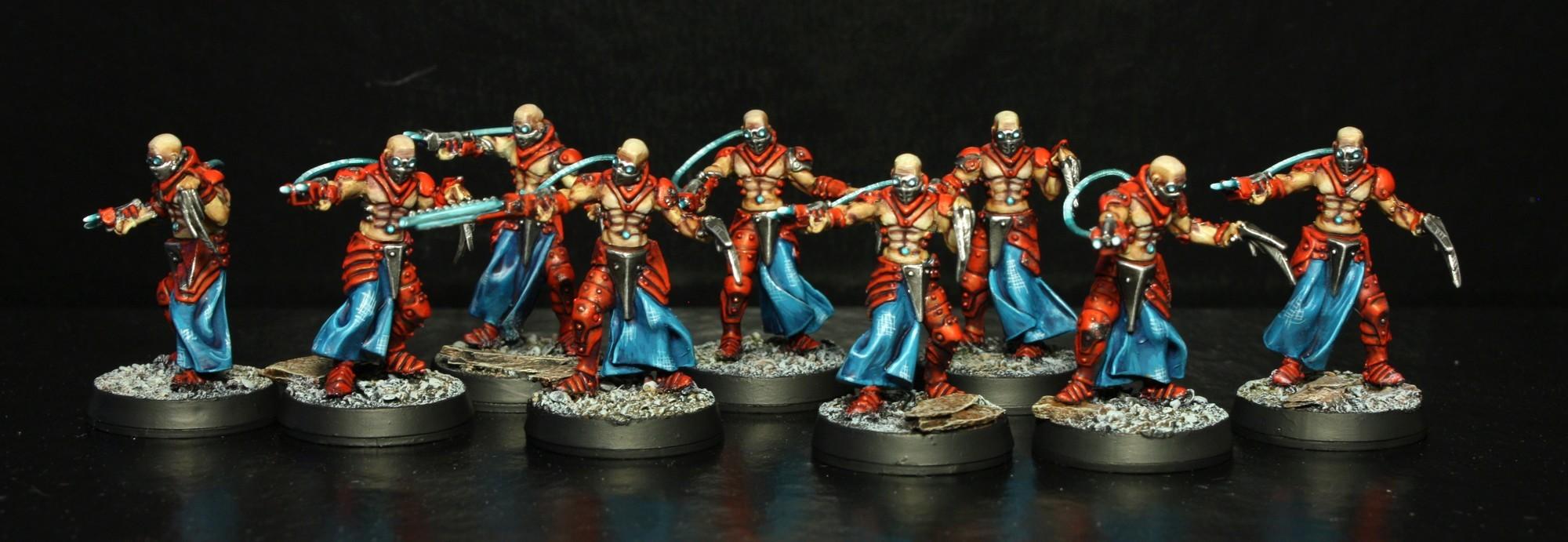 Confrontation, Dark, Dirz, Eldar, Gorgon, Key, Rackham, Red, Turquoise, Wracks